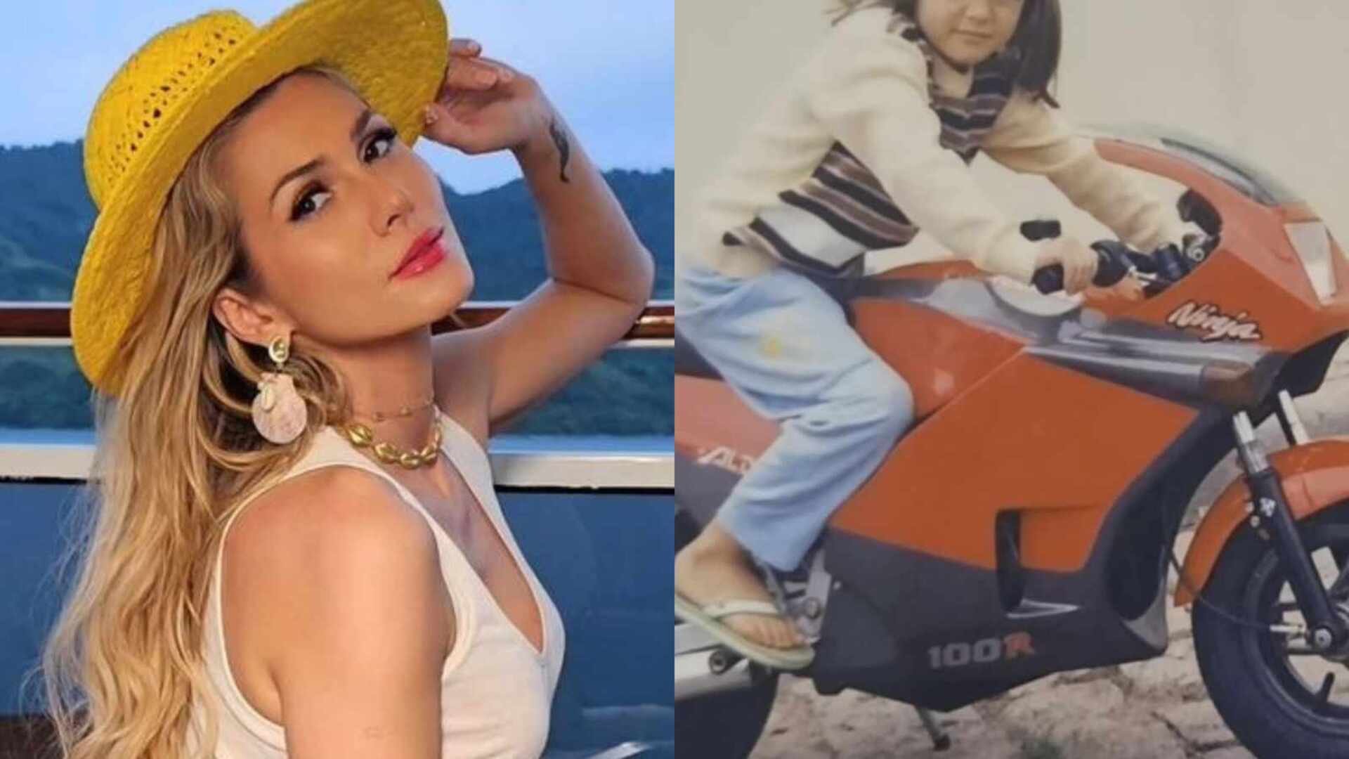 Irreconhecível? Lívia Andrade choca com foto de quando era criança
