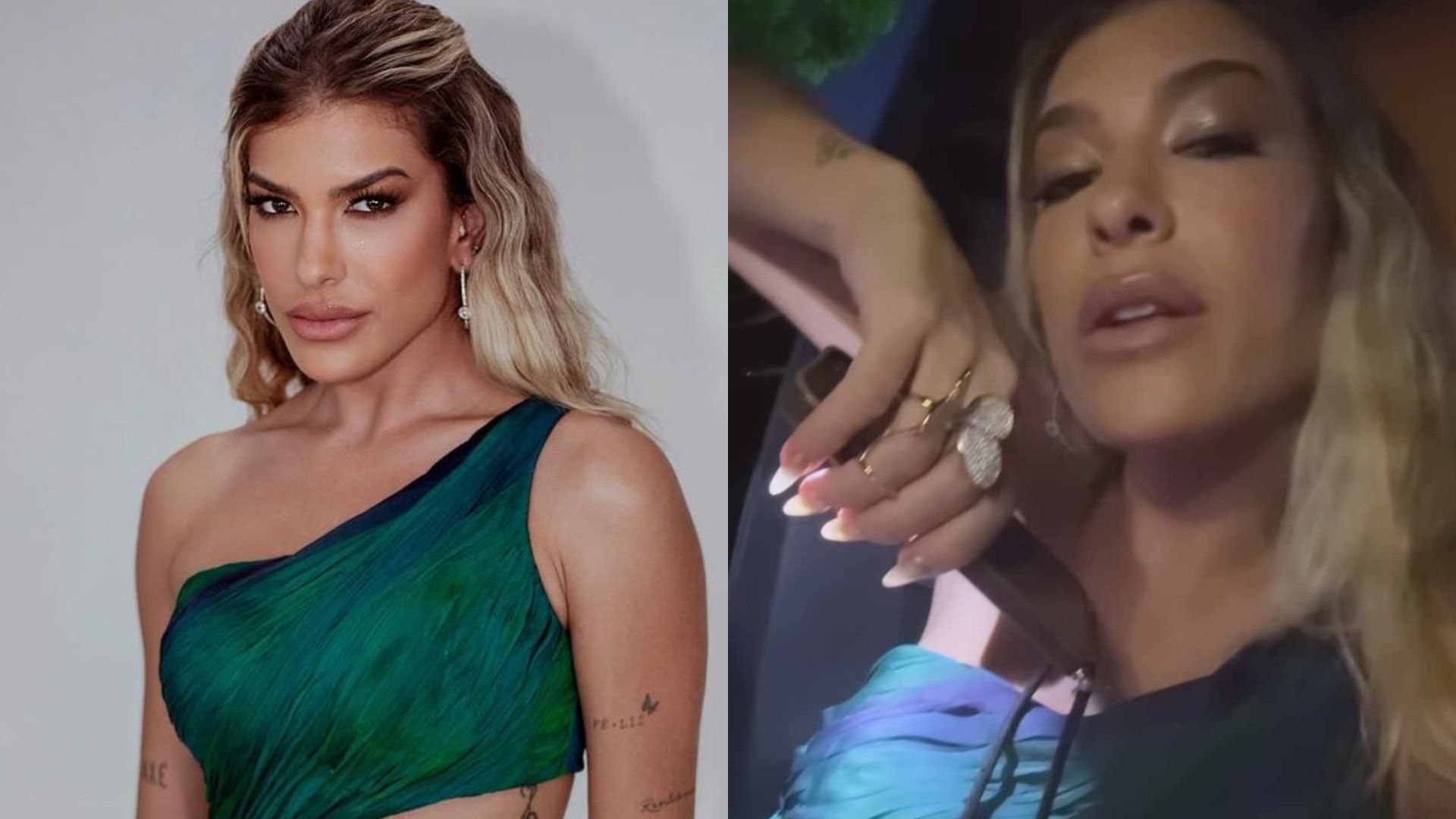 Lore Improta passa perrengue com vestido em casamento de amigos