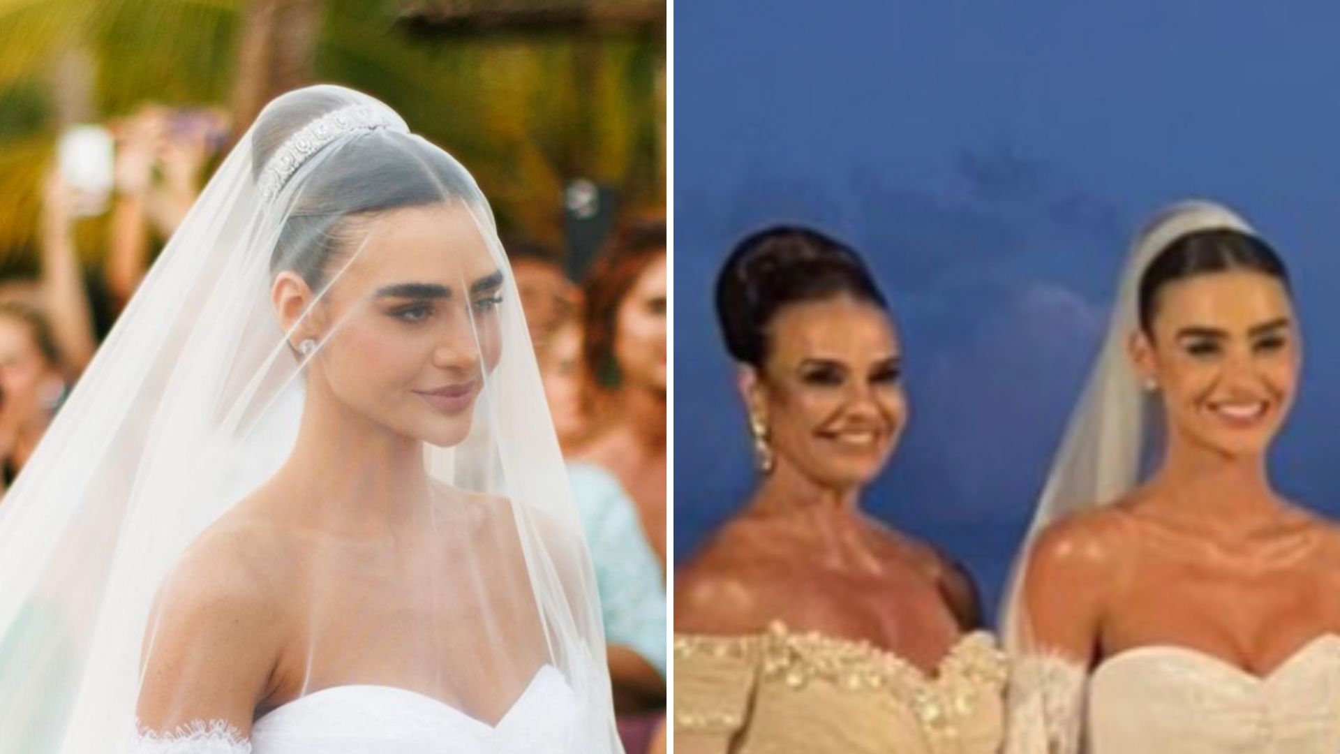 Casamento de modelo divide opiniões após mãe escolher ‘vestido de noiva’
