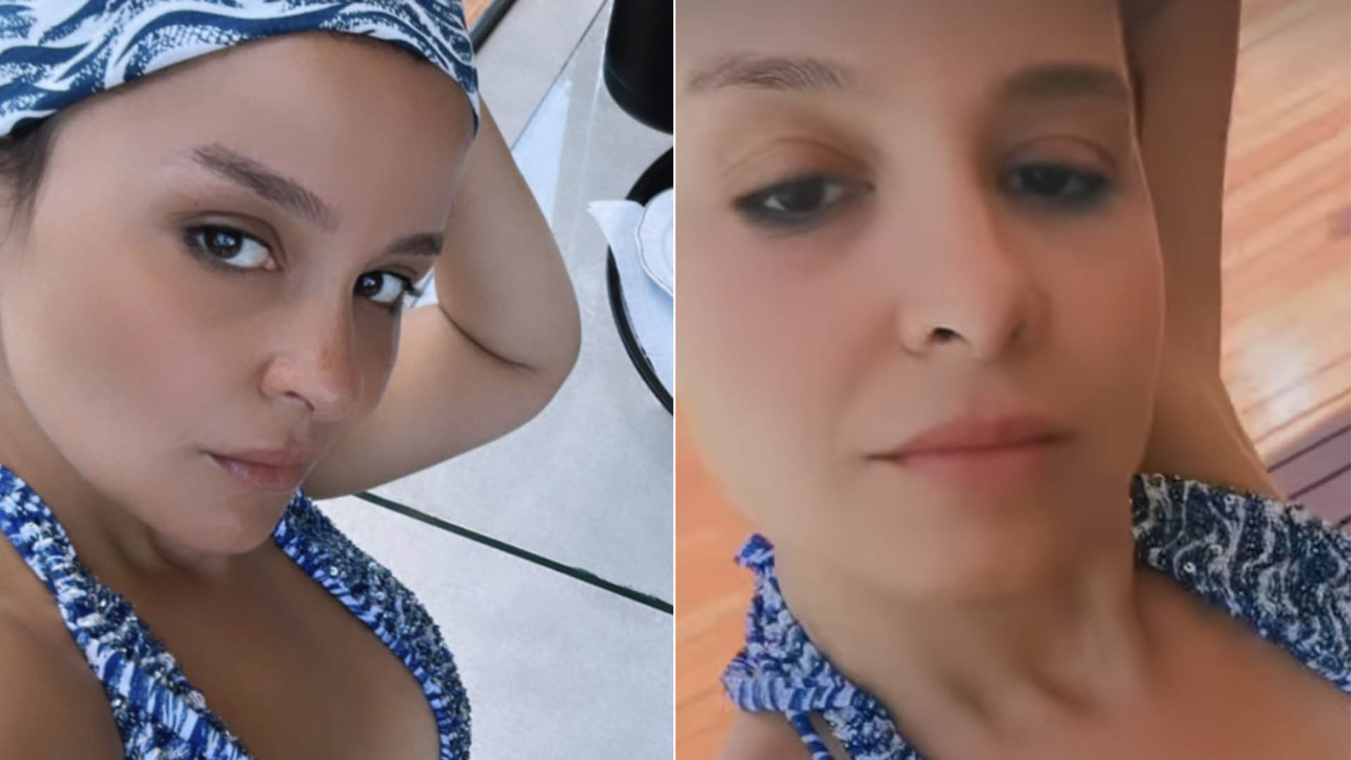 Após perder 23 kg, Maiara renova o bronzeado com look cavado