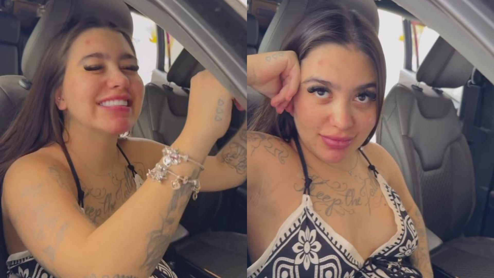 Tá chegando! MC Mirella está a caminho do hospital para receber sua filha