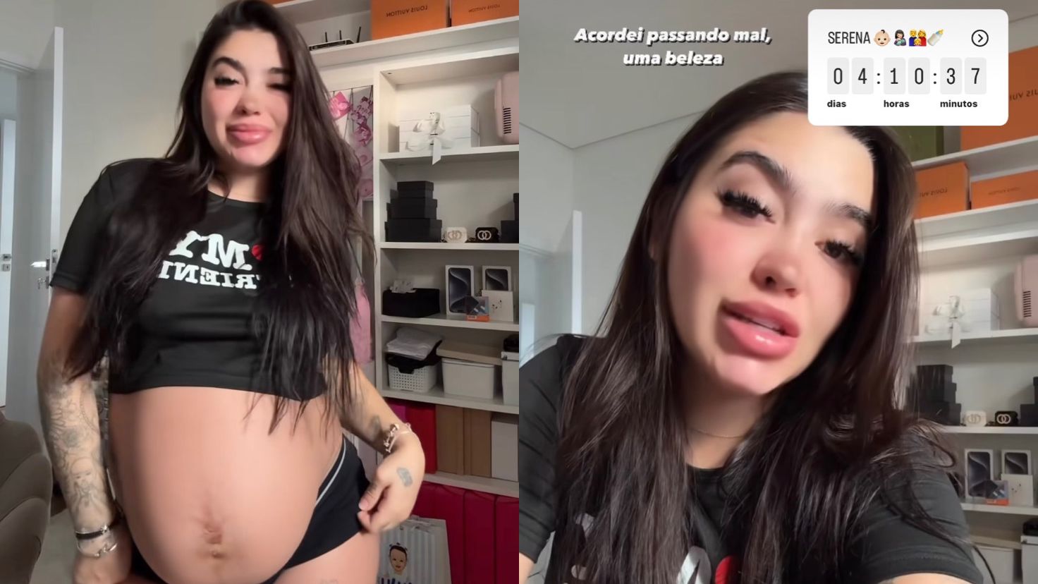 MC Mirella passa perrengue em gravidez e fala em sobre induzir parto