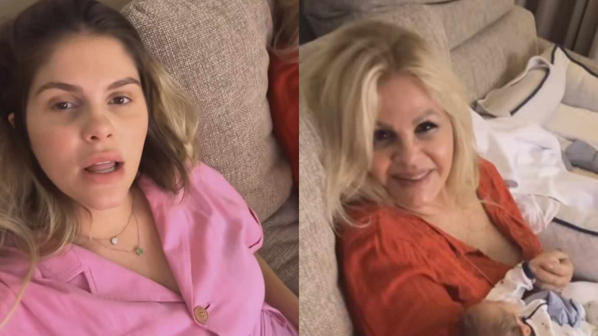 Monique Evans conhece netos gêmeos após ser barrada por Bárbara Evans
