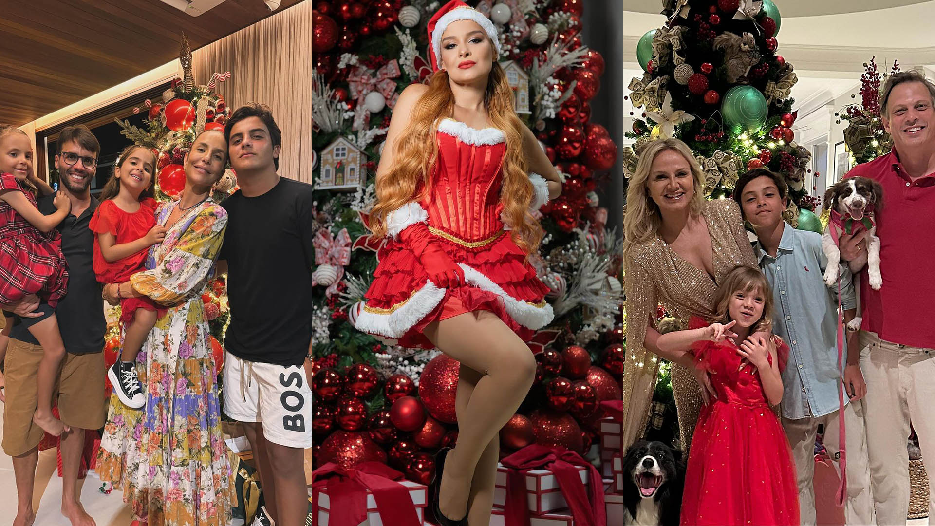 Confira como os famosos comemoraram o Natal em 2023