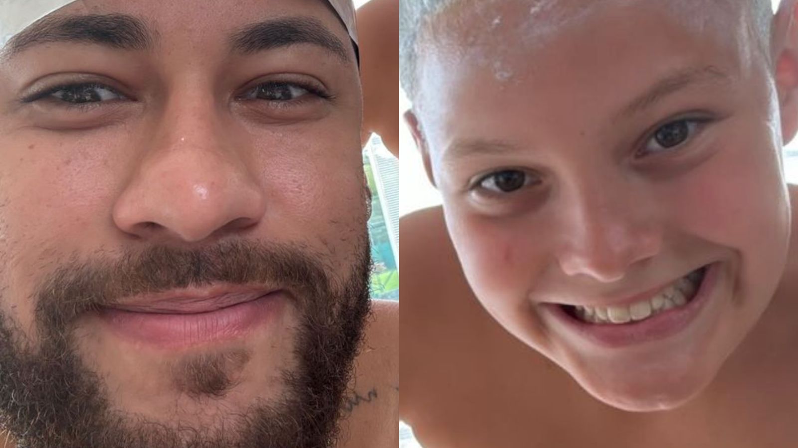 Nevou! Neymar Jr e Davi Lucca adotam cabelo platinado para ano novo