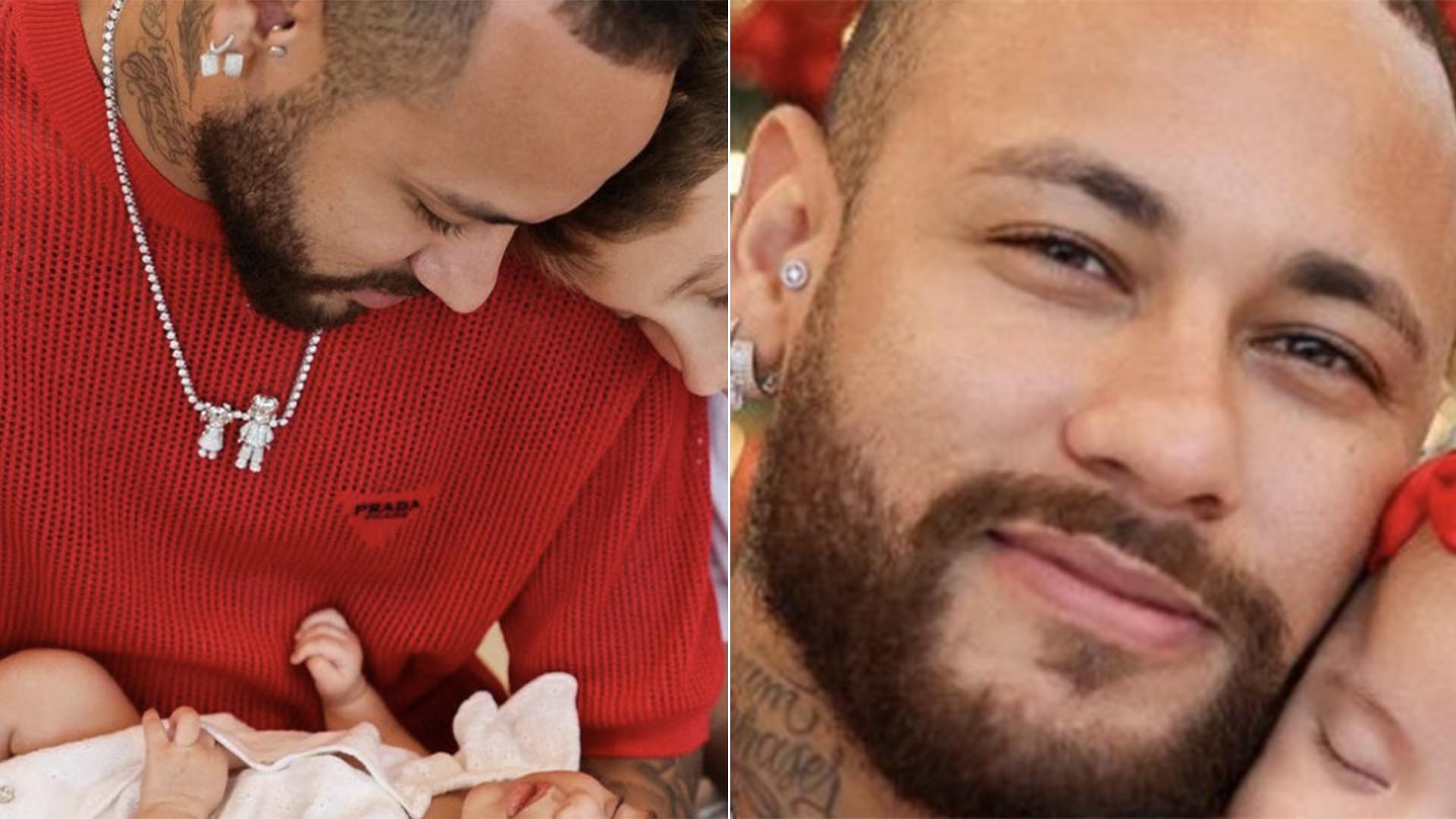Neymar Jr abre álbum de fotos com os filhos no Natal
