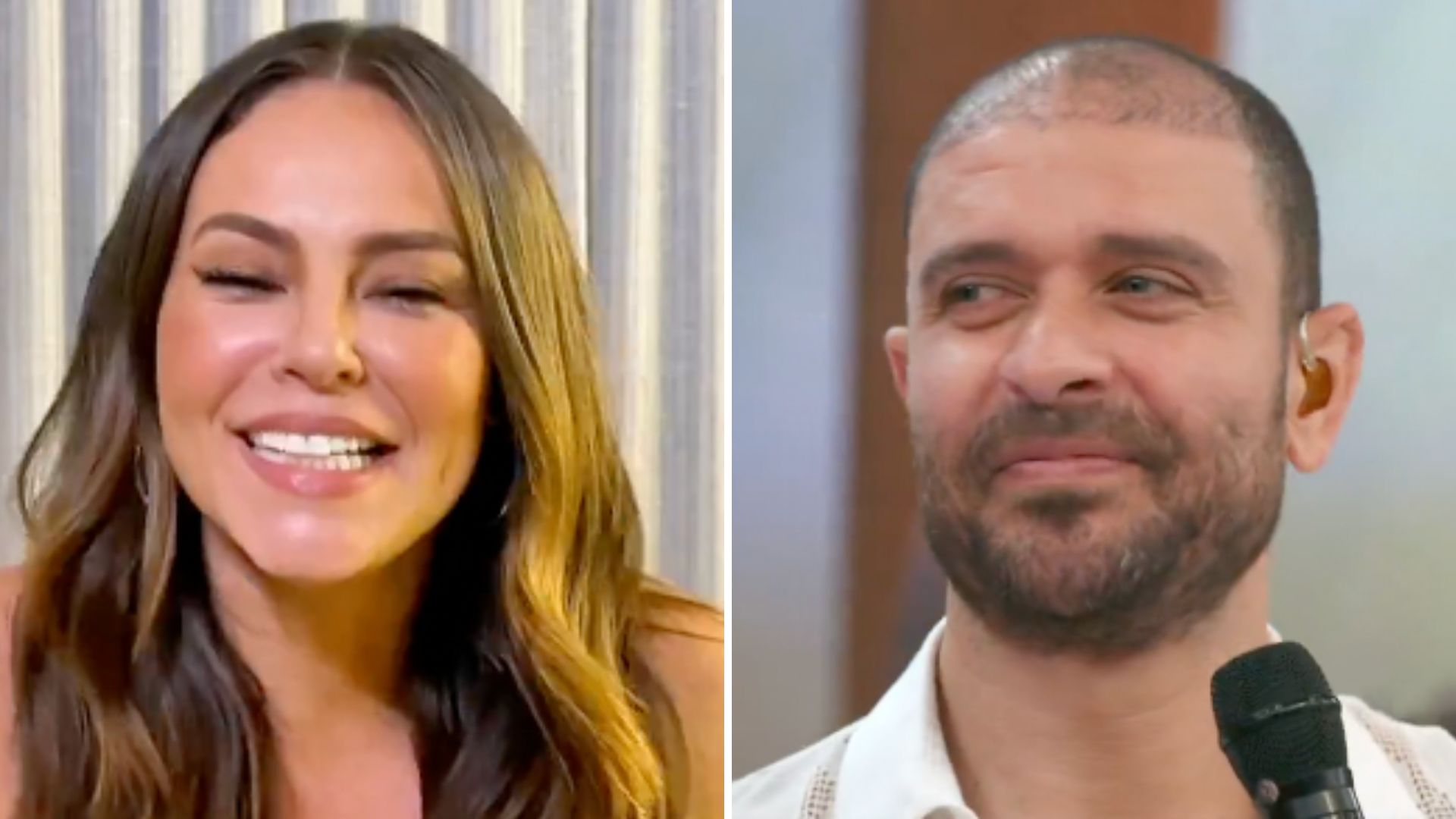 Paolla Oliveira invade o ‘Encontro’ e emociona Diogo Nogueira: “É sagrado”