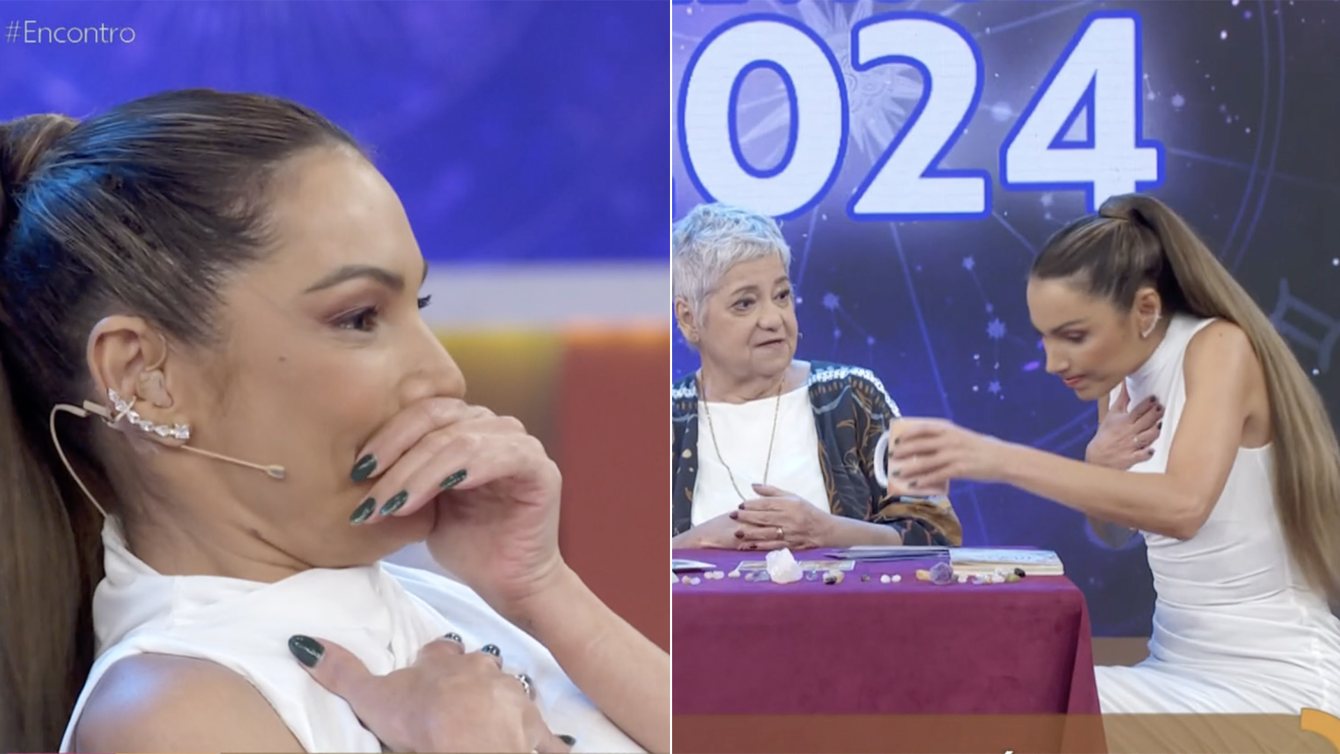 Patrícia Poeta se assusta ao vivo com previsão para o amor