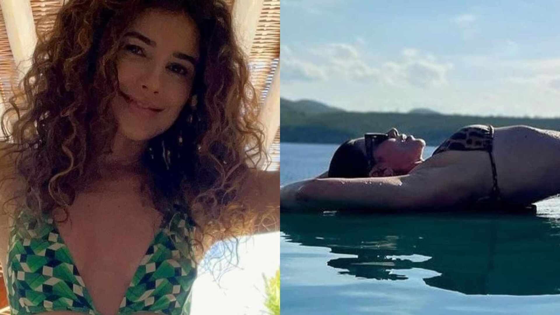 Na beira da piscina, Paula Fernandes ostenta corpaço monumental