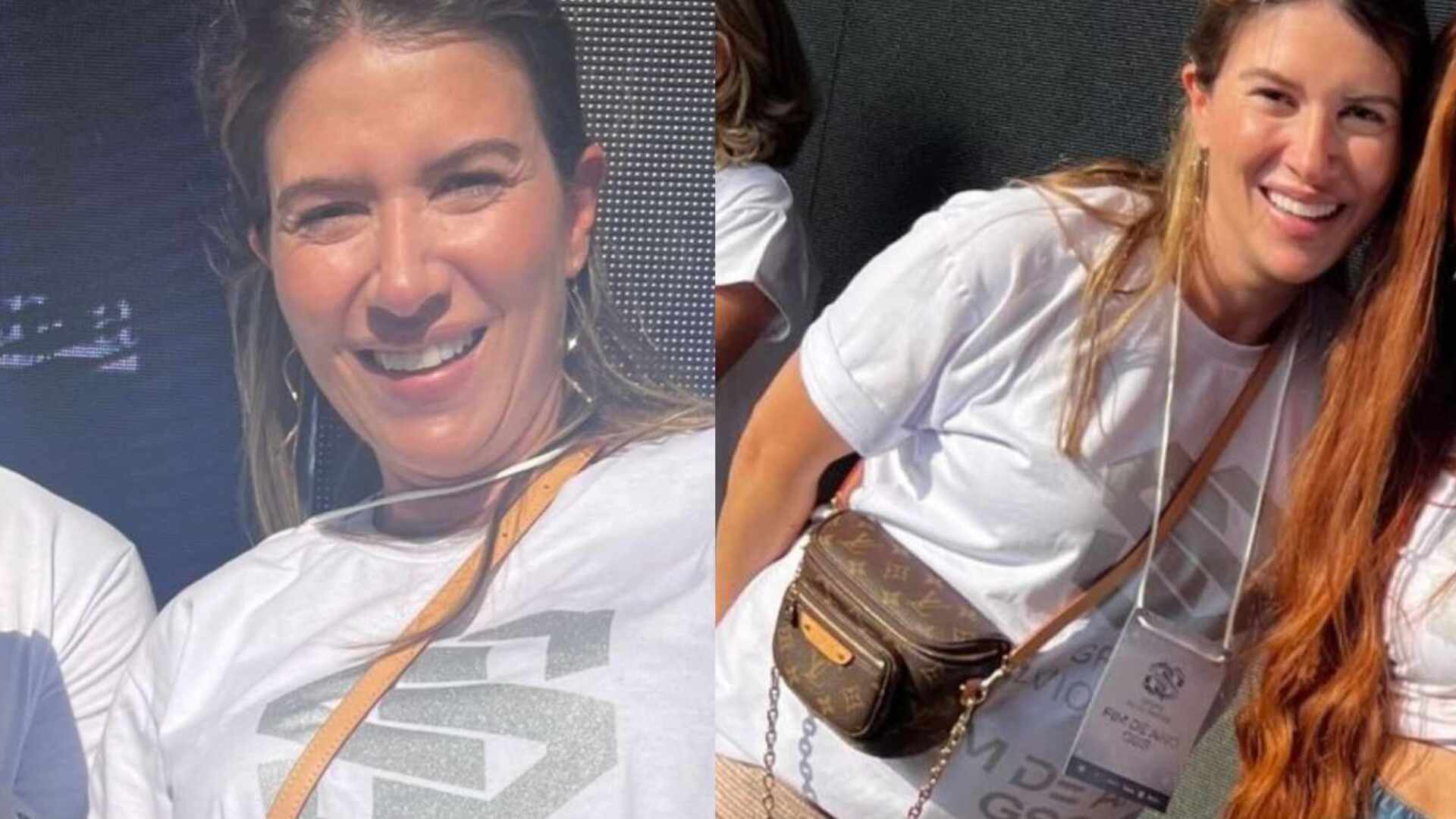 Em festa do SBT, Rebeca Abravanel exibe barrigão e encanta