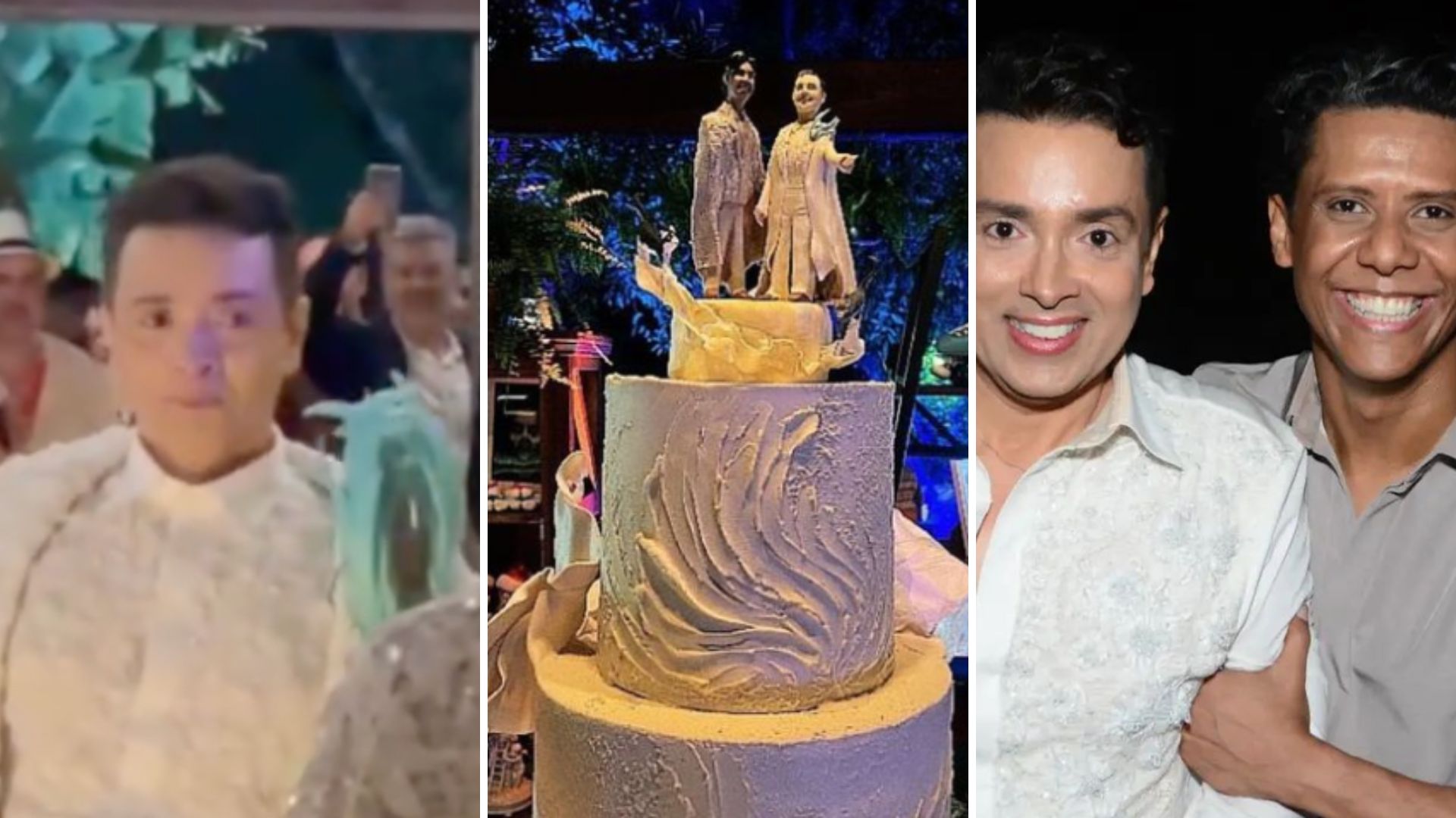 Looks extravagantes, emoção e muitos famosos: o casamento de Rodrigo Fagundes