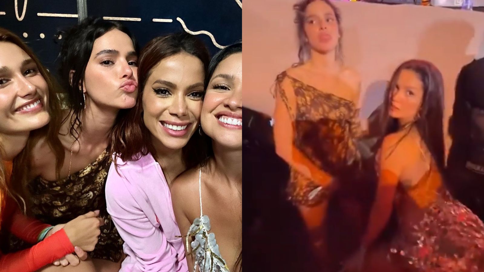 Juliette, Sasha, Anitta e Bruna Marquezine se jogam em noitada pré-Réveillon