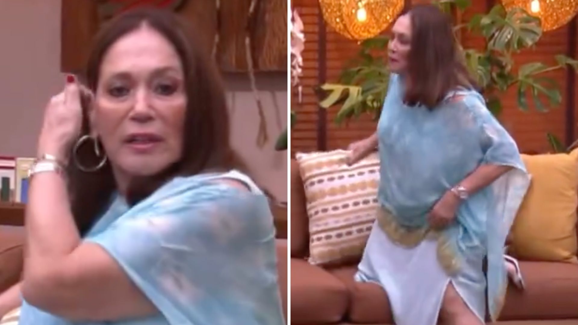 Ao vivo na TV, Susana Vieira quebra o protocolo e ensina a “sentar sexy”