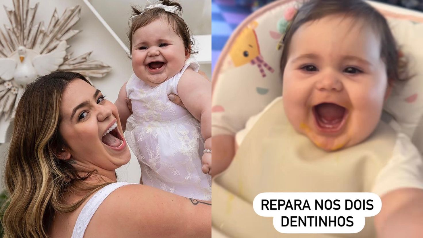 Ela tá crescendo! Viih Tube mostra primeiros dentinhos de Lua di Felice