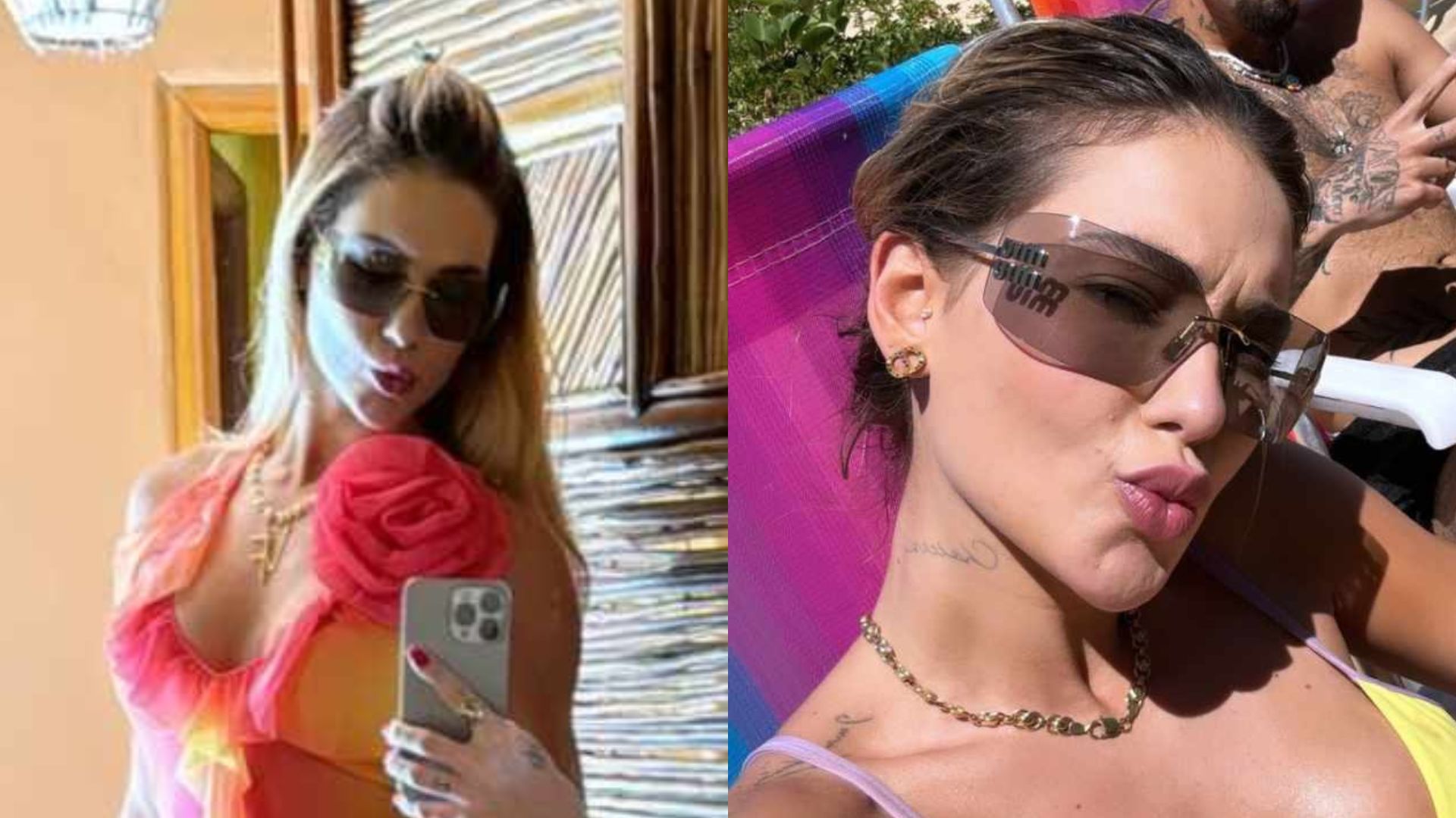 Virginia Fonseca aproveita dia de praia em família com look ousado