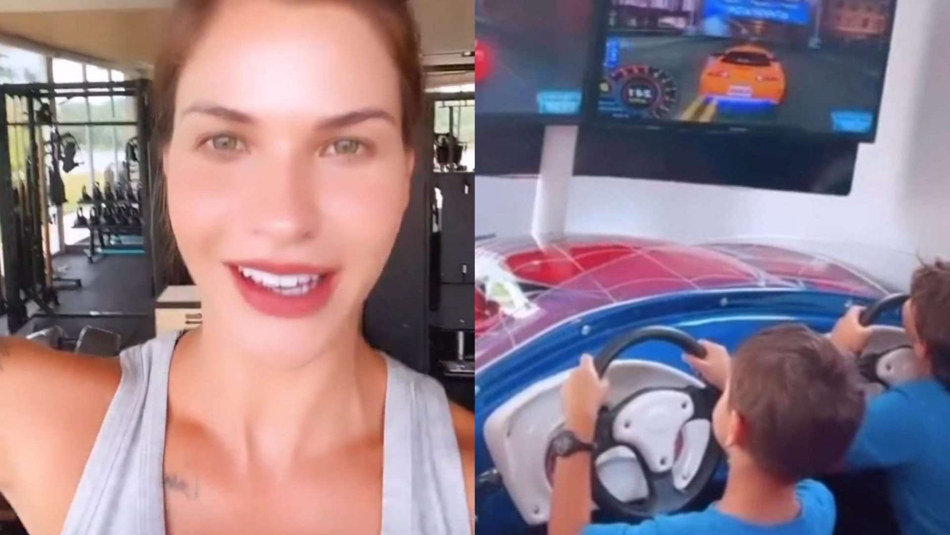 Andressa Suita choca ao mostrar brinquedo de parque em sua mansão