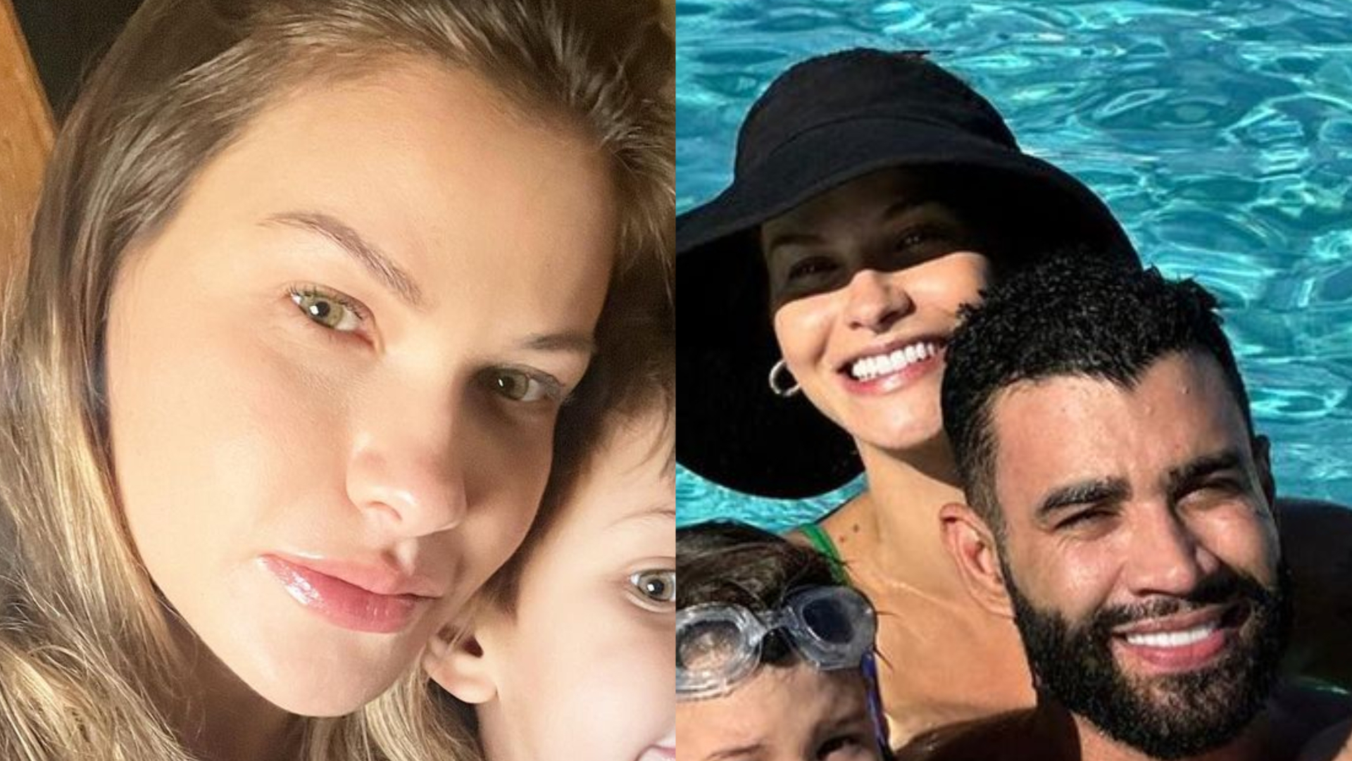 Andressa Suita reaparece na rede social e revela viagem com a família: ”Semana passada”