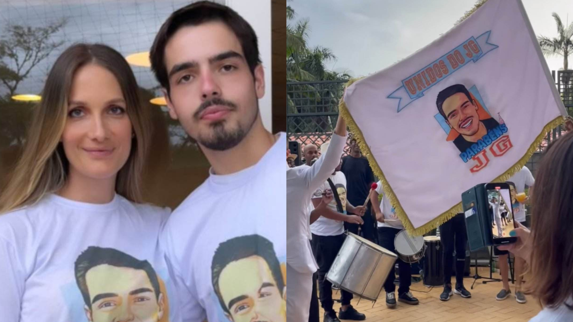 Namorada do filho de Faustão mostra festa de aniversário do amado