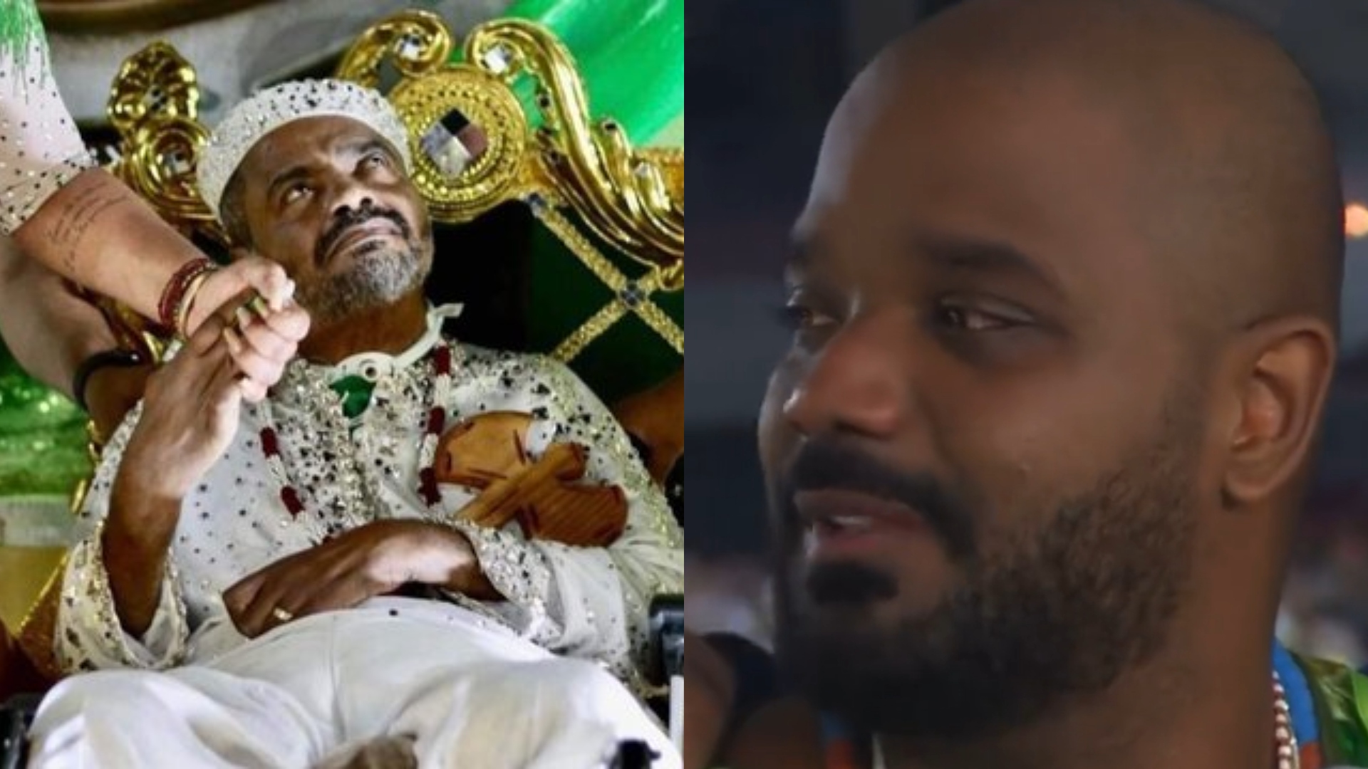 Arlindinho se emociona ao vivo ao falar de passagem do pai pela Sapucaí