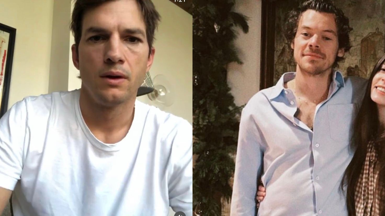 Ashton Kutcher faz pedido de desculpa para Harry Styles após gafe hilária em festa
