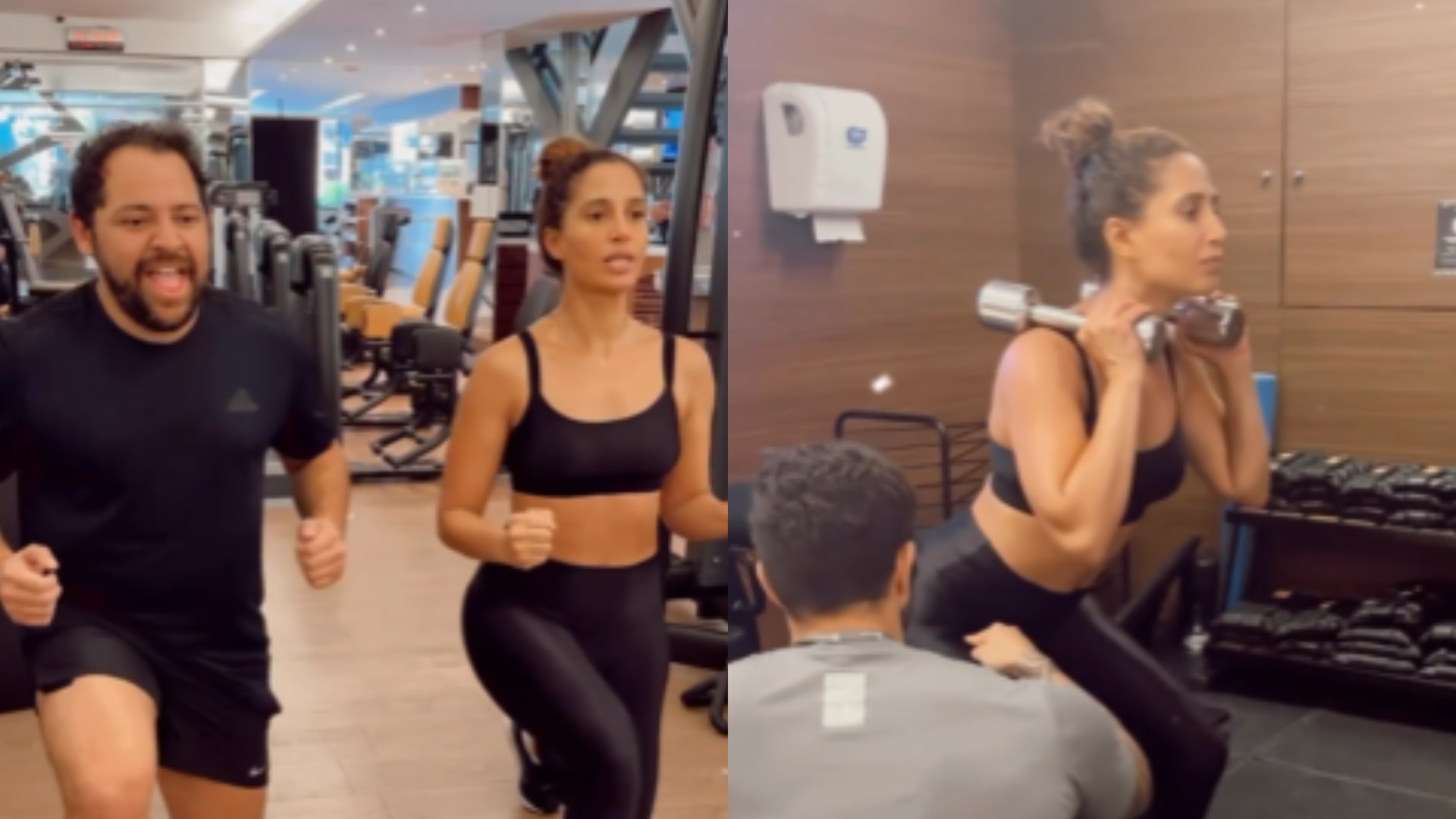 De top e legging, Camila Pitanga mostra preparação para o Carnaval: ”Estou no foco total”