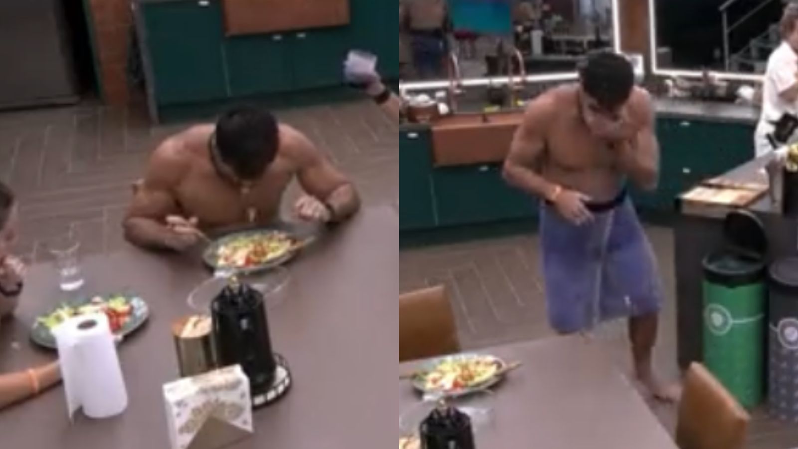 BBB 23: Cara de Sapato tem surpresa desagradável no almoço e quase vomita