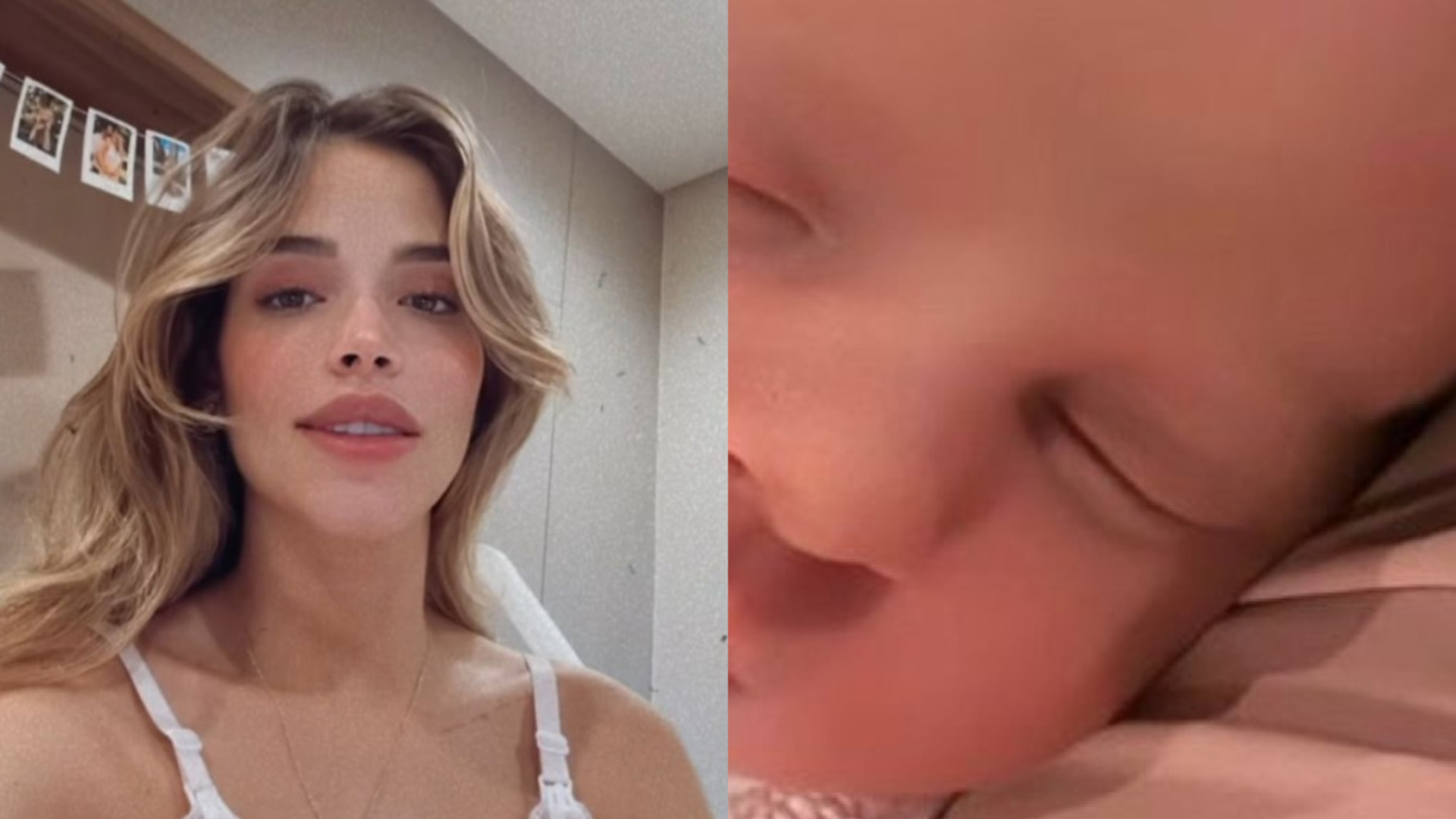 Esposa de Kaká mostra o rosto da filha recém-nascida pela primeira vez