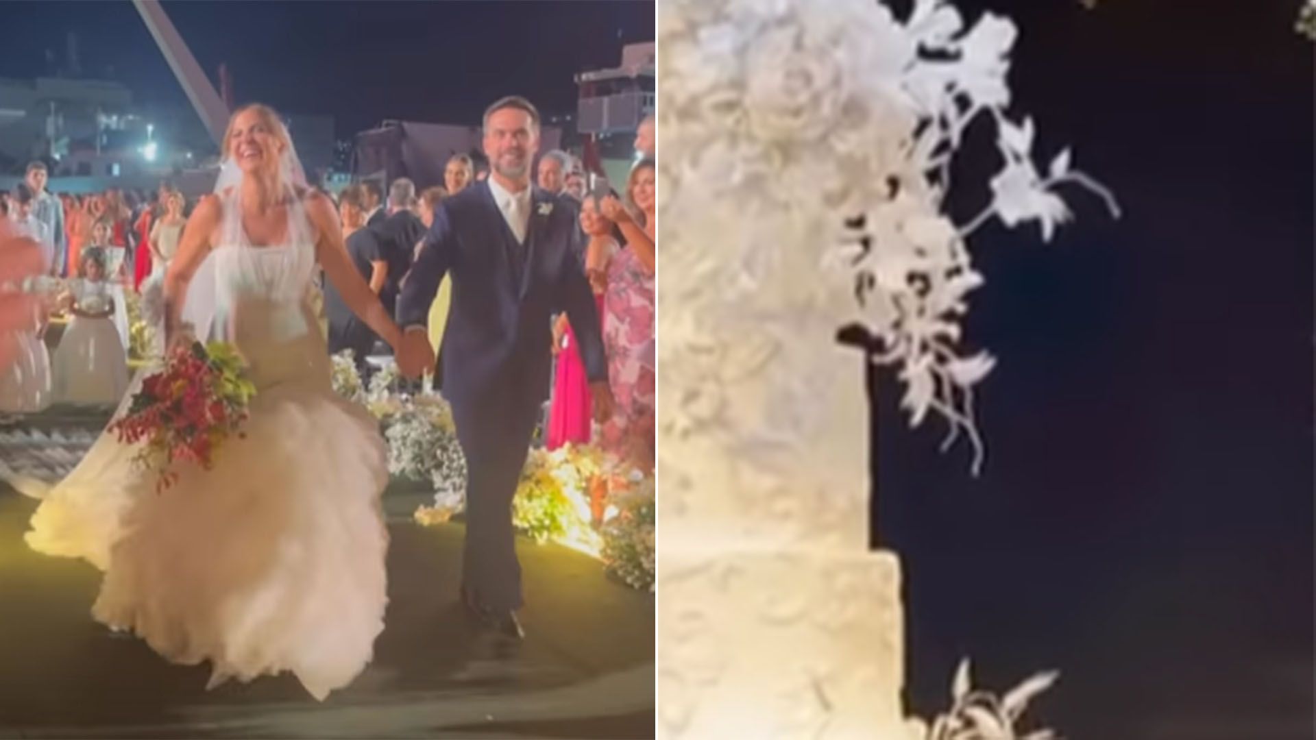 Veja a foto do bolo de casamento de Carol Sampaio e Frederico Xavier