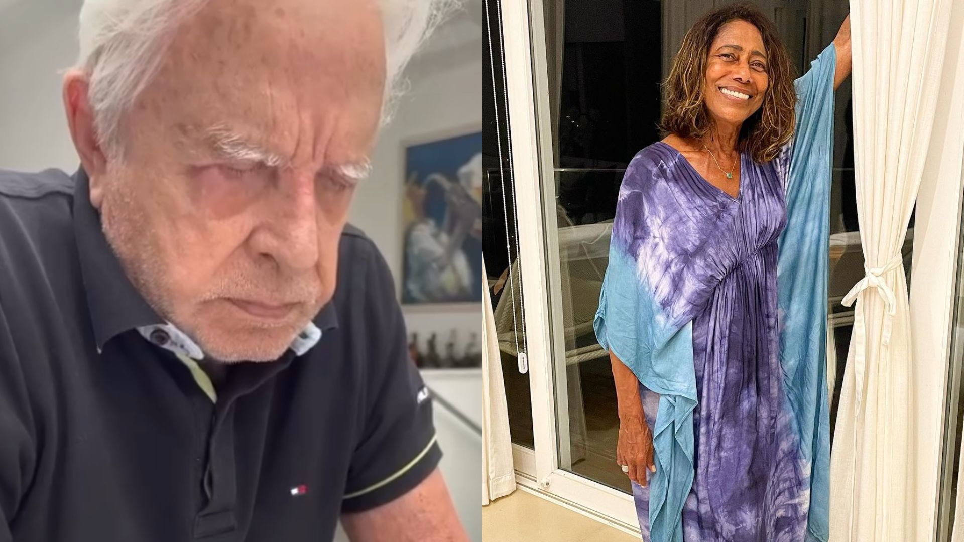 Cid Moreira deixa mensagem de luto por Glória Maria nas redes sociais