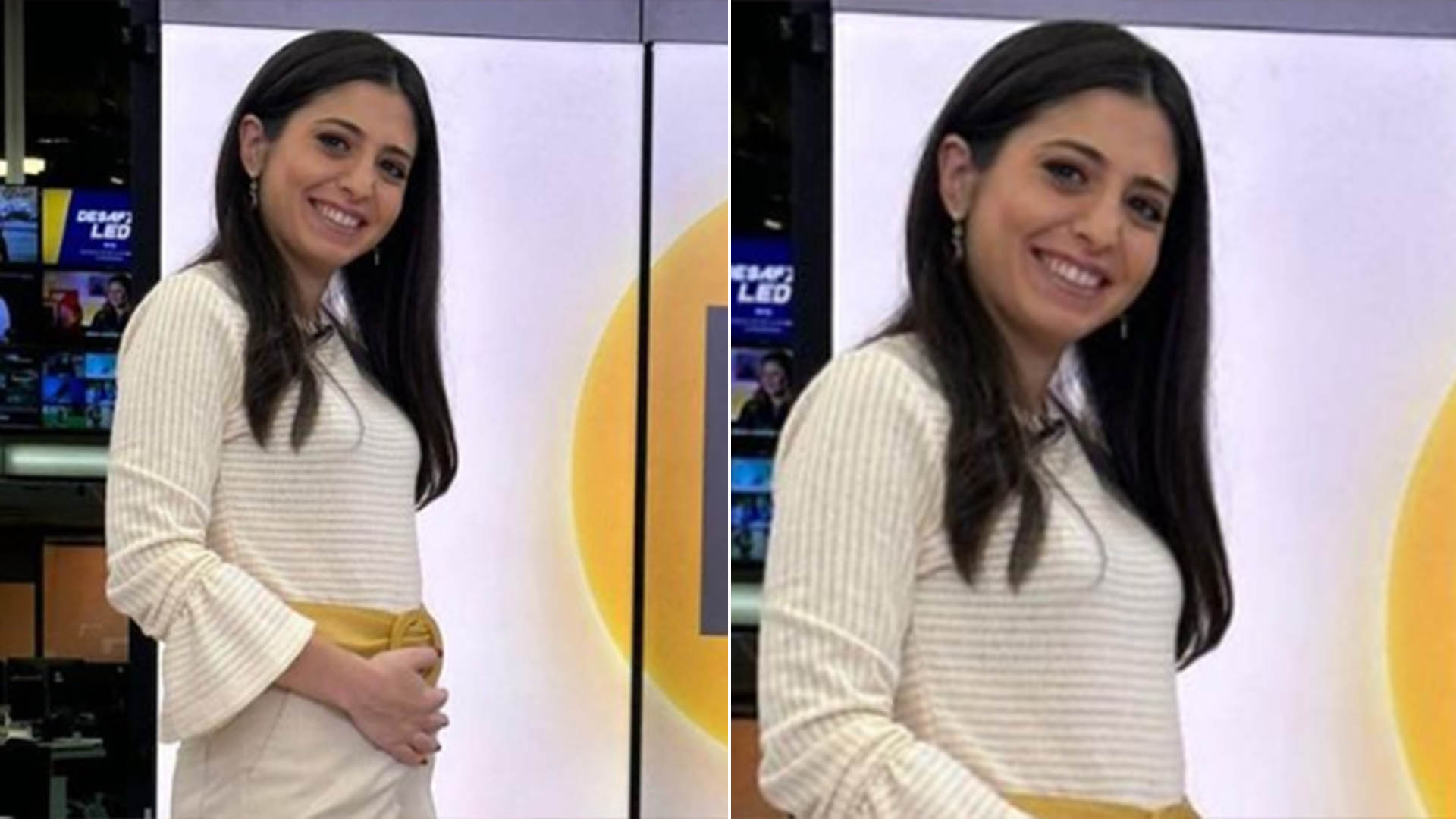 Repórter da Globo, Cinthia Toledo anuncia que está grávida: ‘Dose dupla’