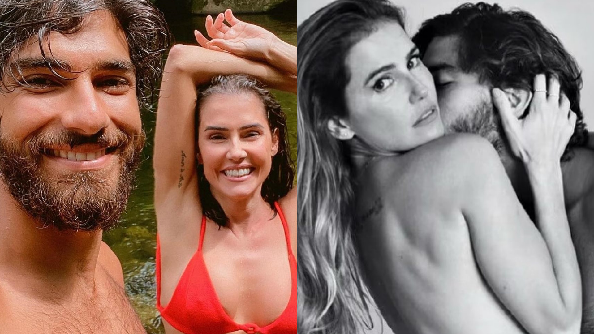 Deborah Secco surge em cliques ousados ao lado do marido, Hugo Moura: “Esquentou aqui”