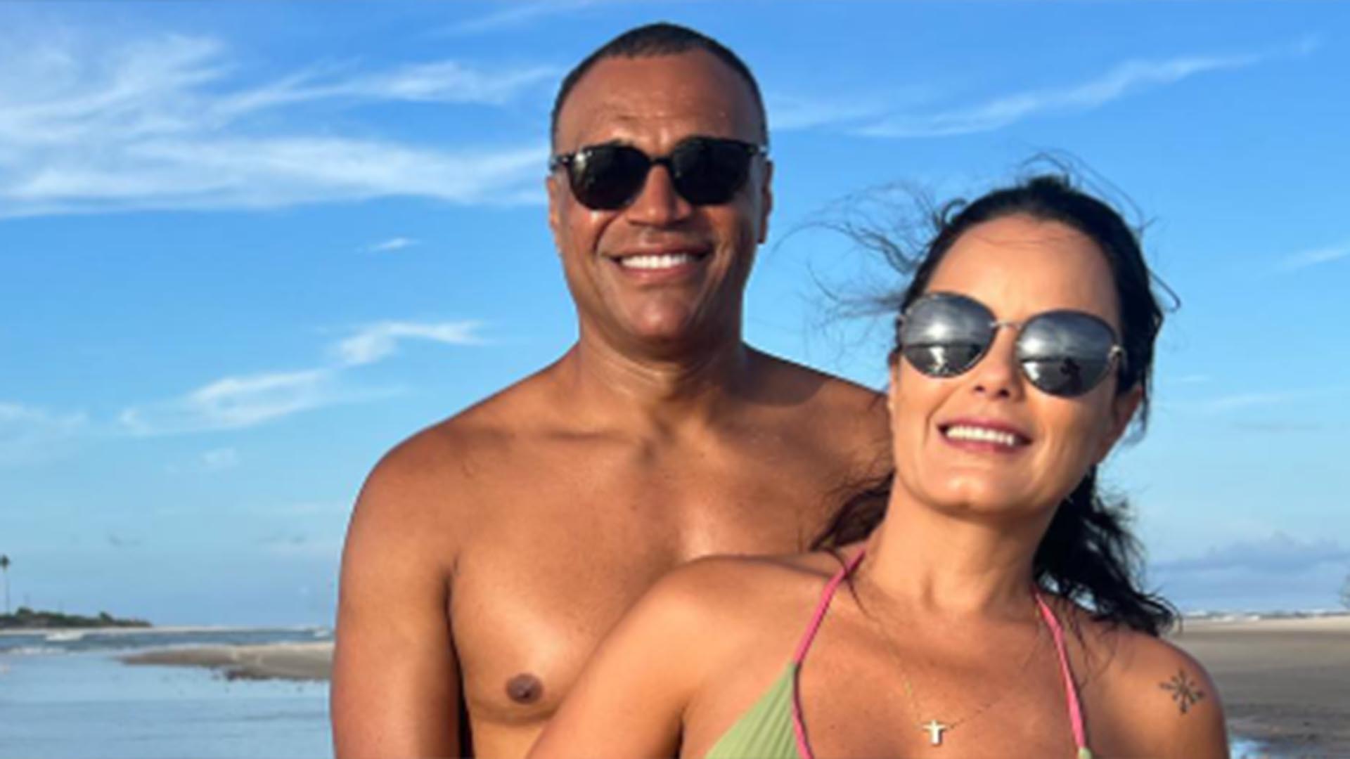 Luciele Di Camargo faz comentário sobre vida íntima com Denílson
