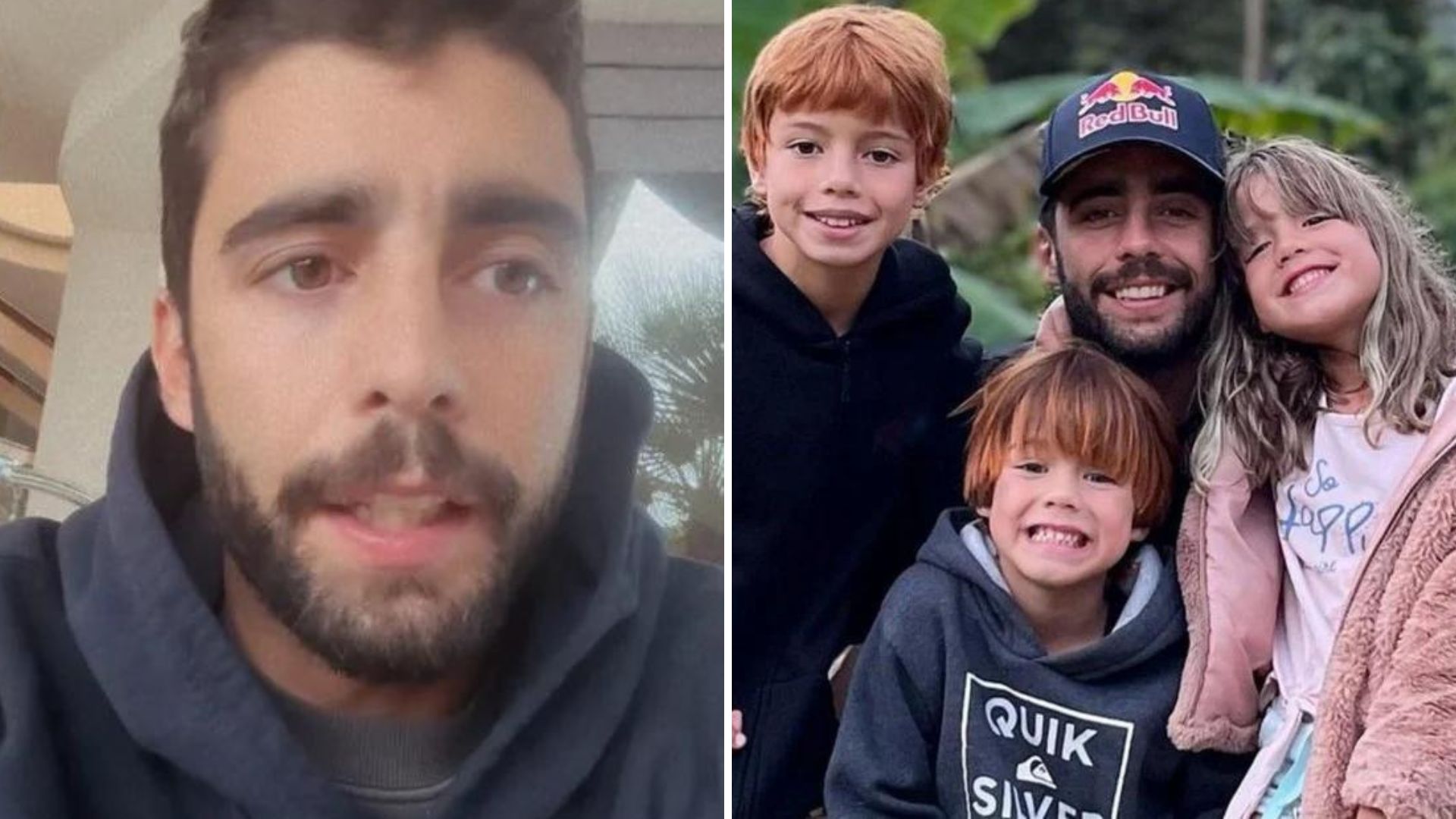 Fora do Brasil, Pedro Scooby surge abatido e diz que filhos estão sofrendo: “É triste”