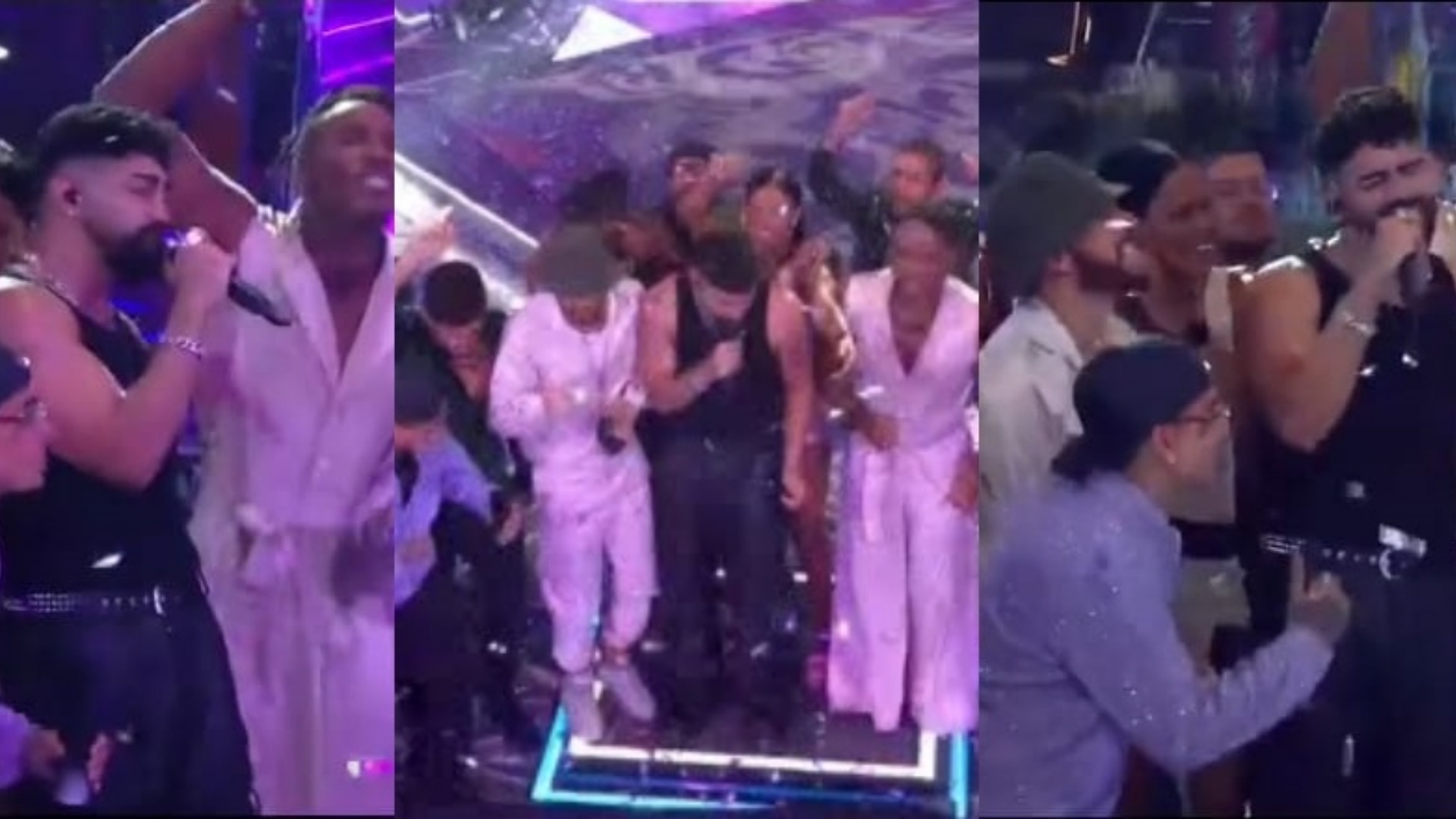 BBB 23: Dilsinho desce do palco para cantar com brothers e bebe com MC Guimê: “Boninho, me perdoa”