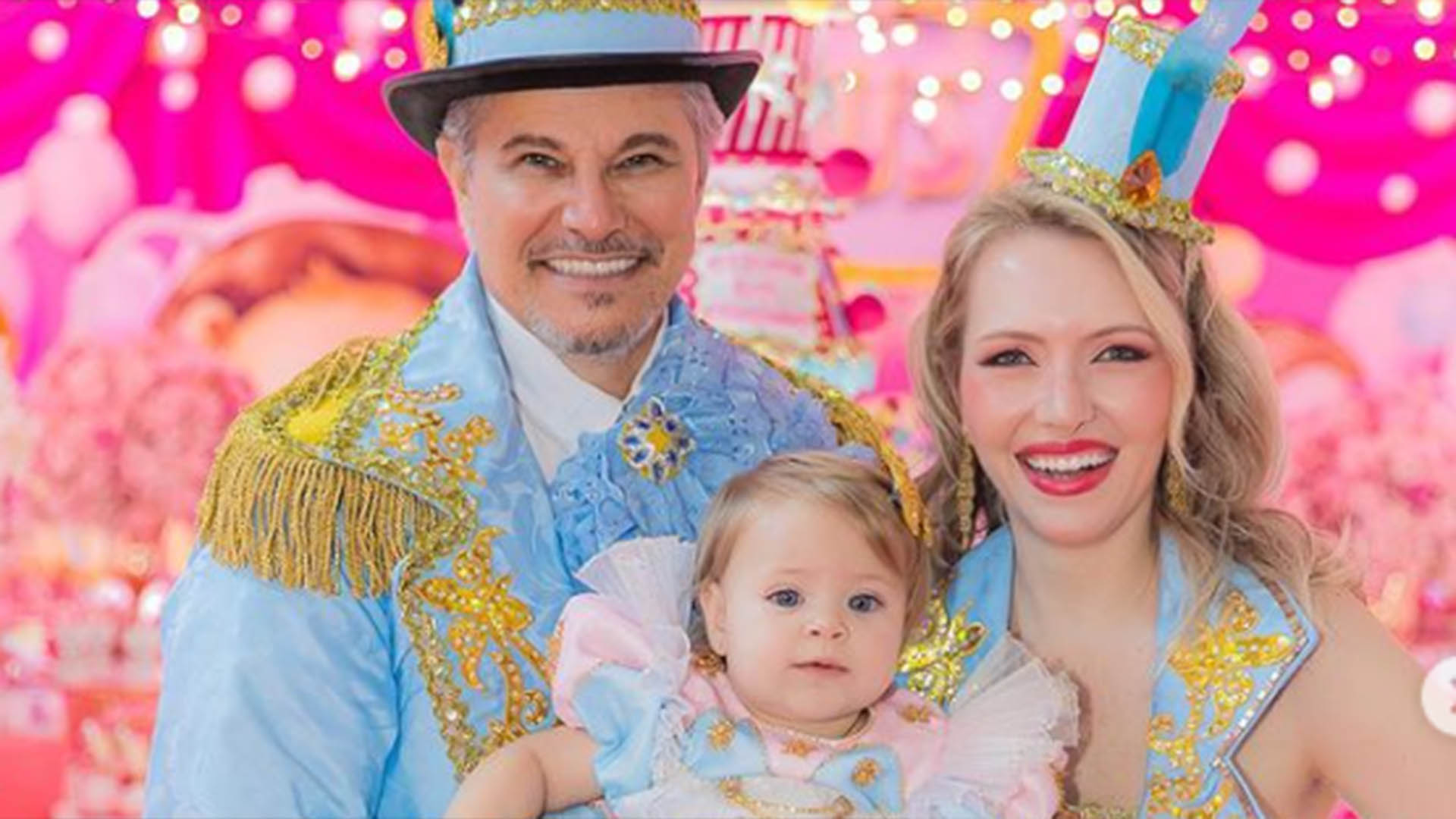 Edson Celulari faz festa luxuosa no primeiro aniversário da filha caçula, Chiara