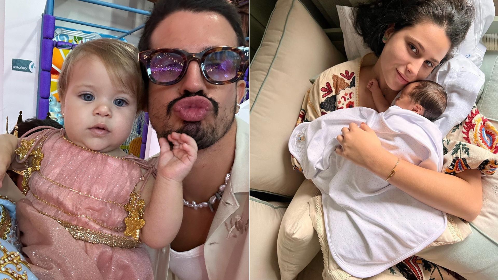 Enzo Celulari se derrete pelo irmão caçula, Luca, e celebra seu nascimento: ‘Uma dádiva’