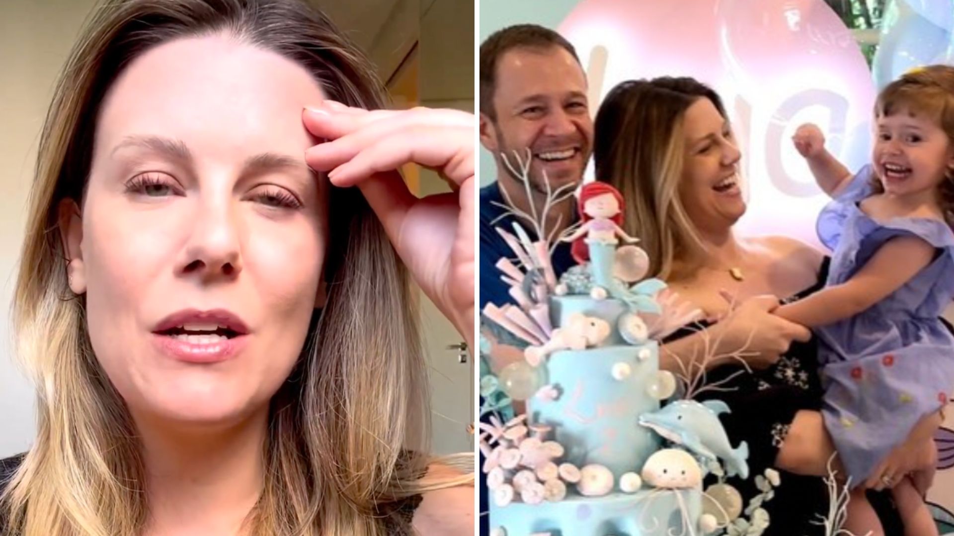 Esposa de Tiago Leifert surge abatida e faz desabafo: “Semana difícil”