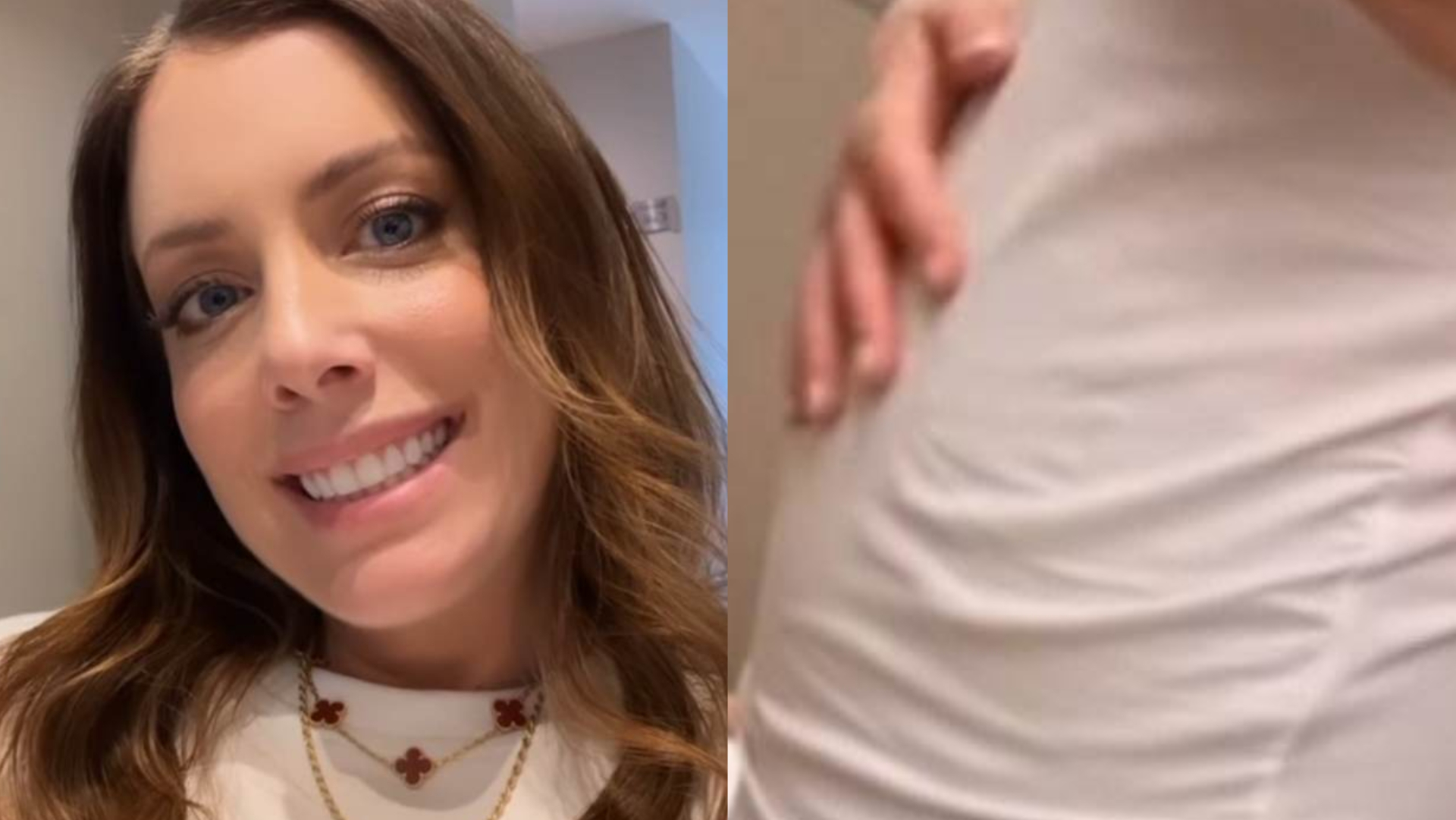 Grávida, Fabiana Justus choca ao mostrar barriga saltando: ”Neném aparecido”