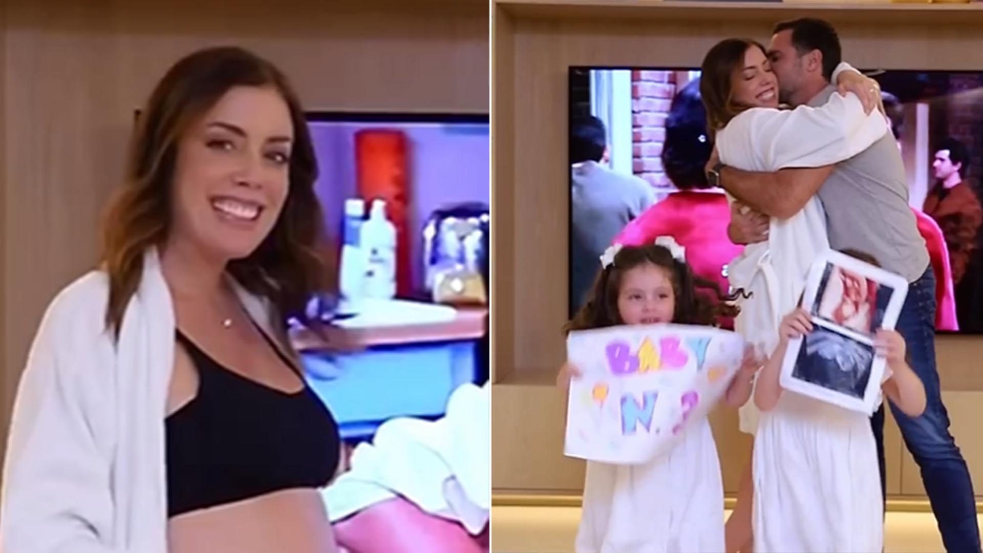 Mãe de gêmeas, Fabiana Justus revela que terá o terceiro filho