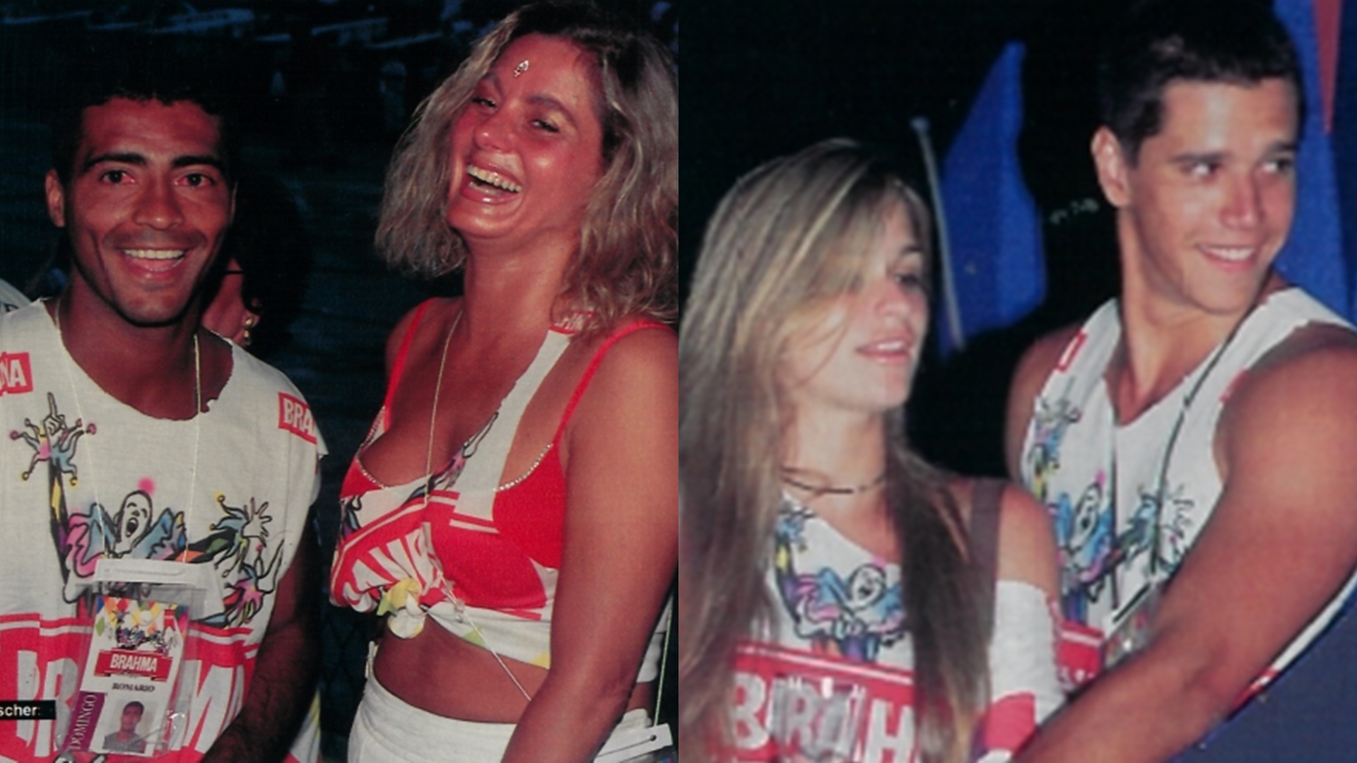 Cerveja e curtição: Veja cliques raros de famosos no Carnaval do Rio em 1997