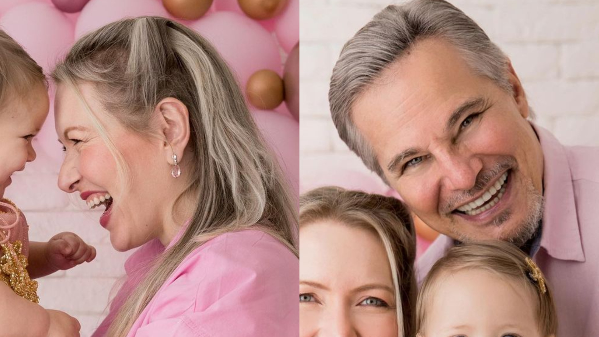 Filha de Edson Celulari com Karin Roepke completa um aninho: ”Trouxe luz pras nossas vidas”