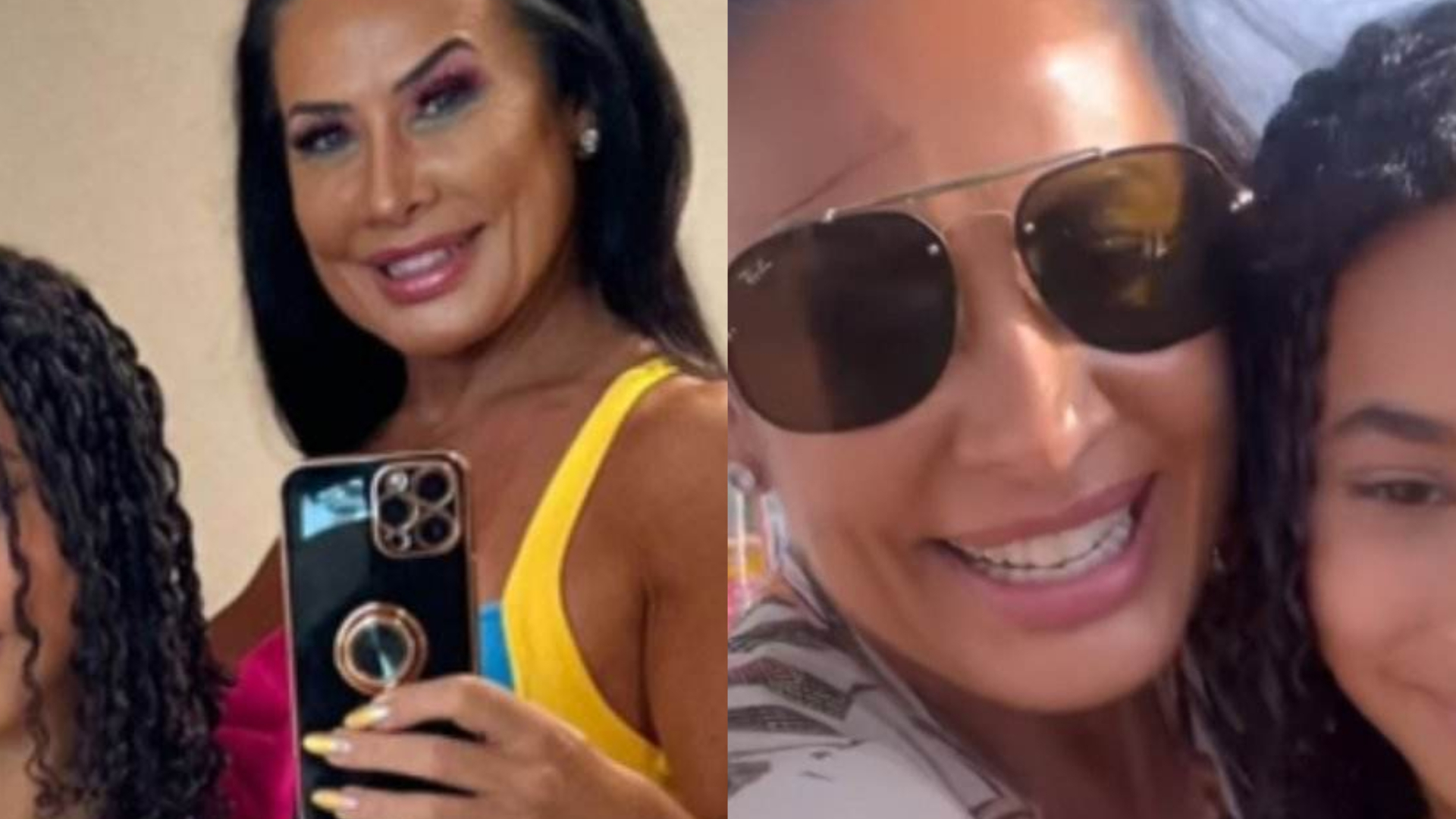 Filha de Scheila Carvalho surge toda arrumada em Carnaval com a mãe