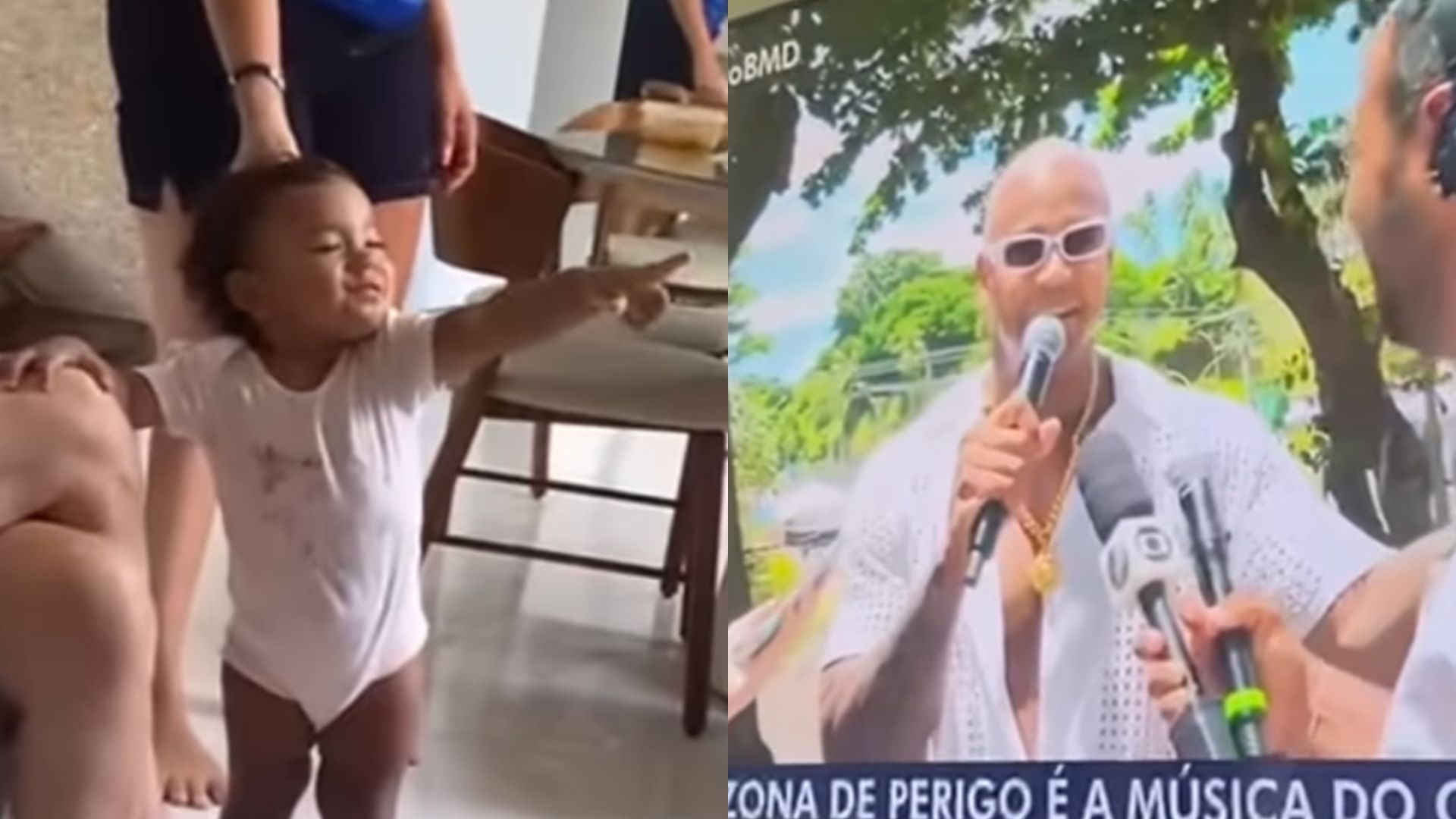 Filha de Léo Santana e Lore improta, surpreende ao protagonizar cena inusitada: “Fã número 1º”