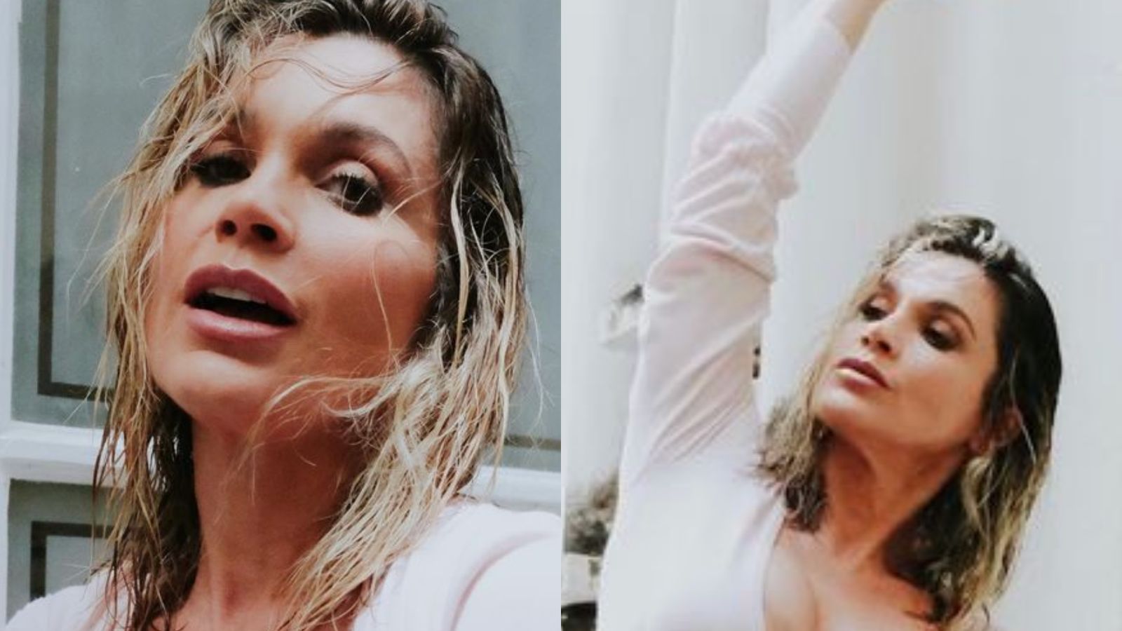 De bailarina, Flávia Alessandra dá show de sensualidade com decote ousado