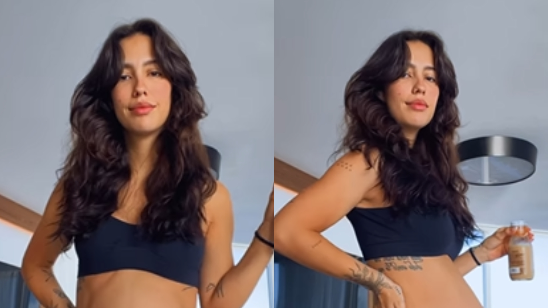 Gabi Brandt encanta ao mostrar barrigão de 24 semanas de gravidez