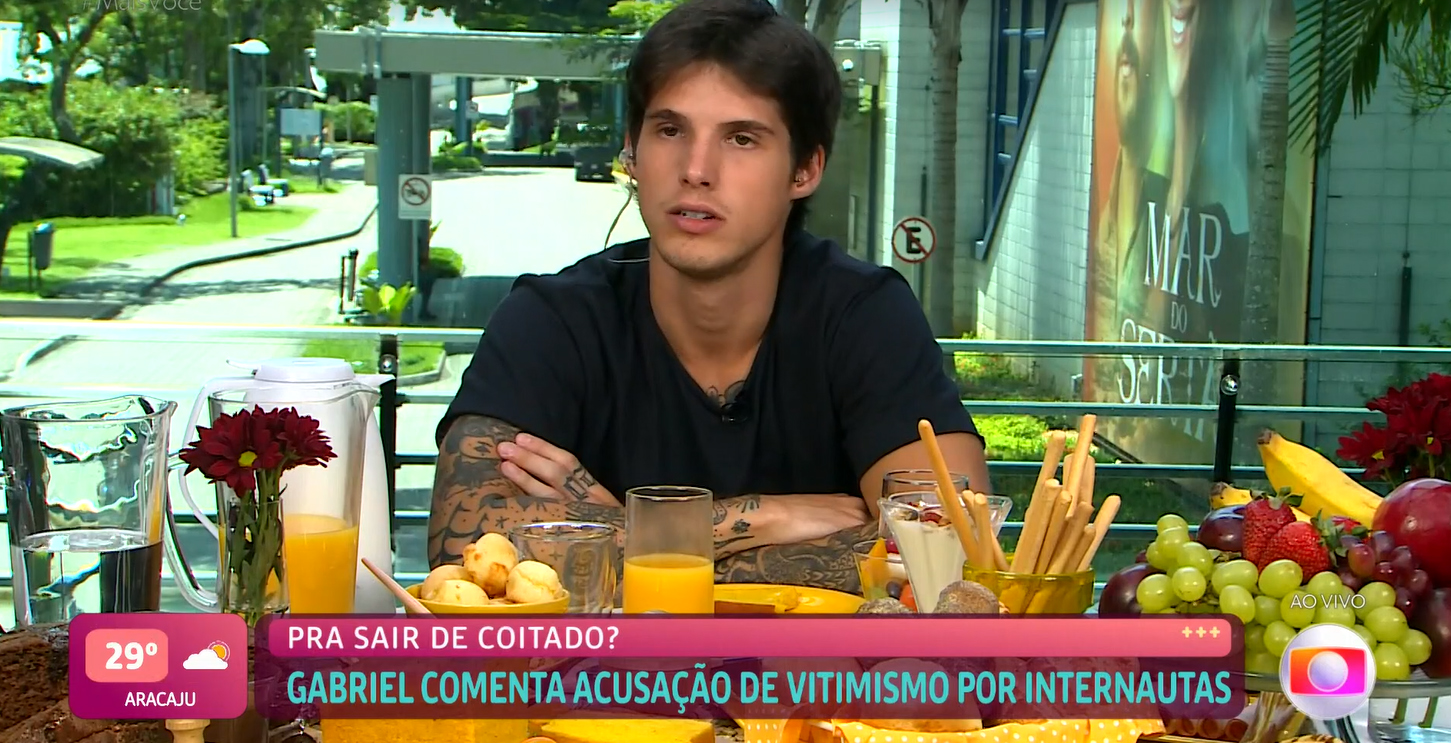 BBB 23: Gabriel rebate alfinetada de internauta: ‘Vitimismo’