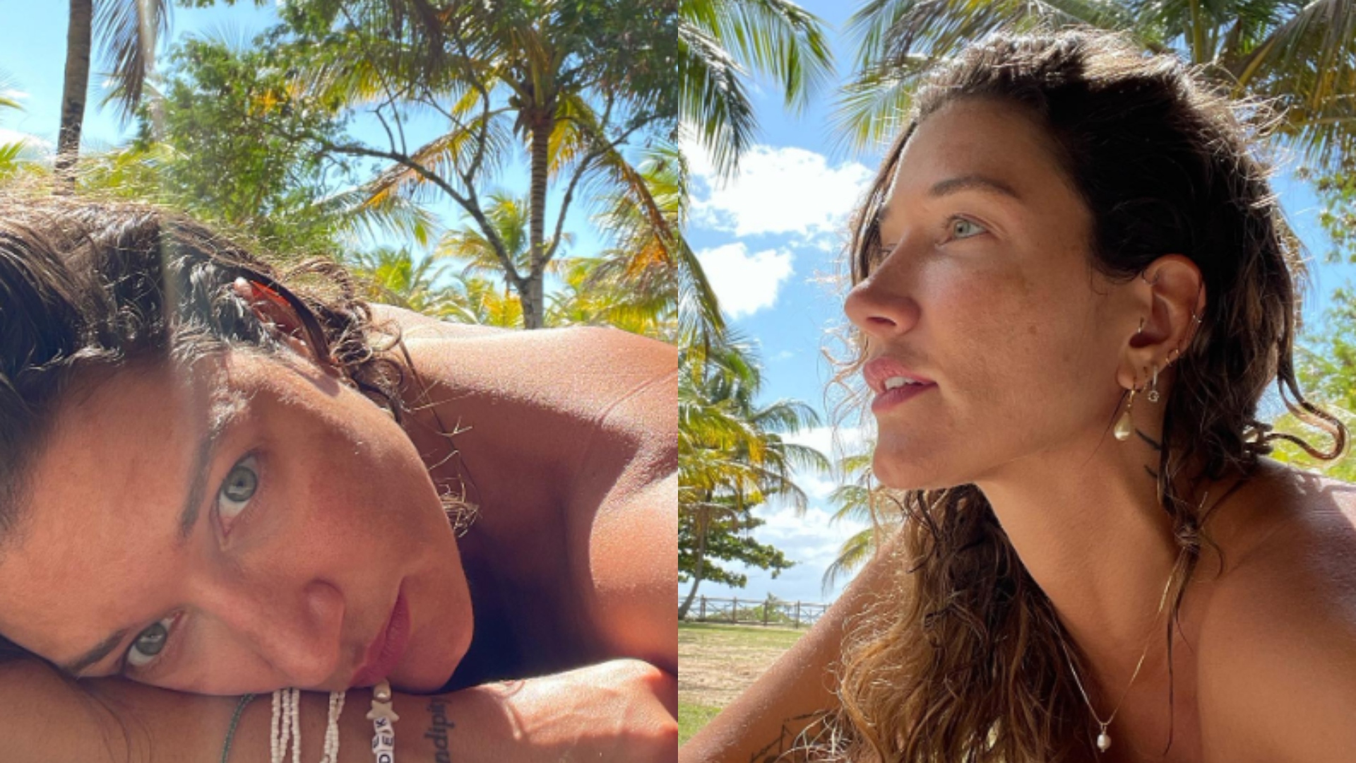 Topless, Gabriela Pugliesi aproveita dia de muito sol para renovar bronzeado