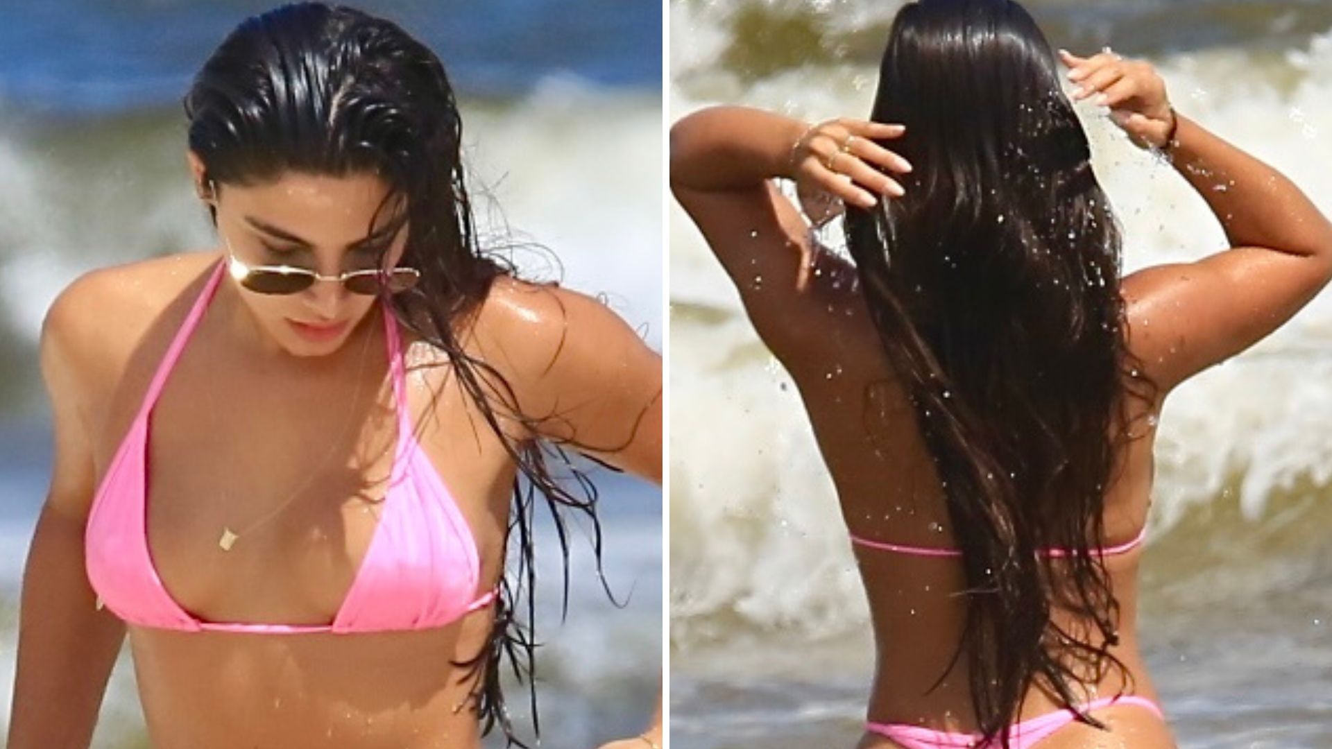 Espetáculo! Gabriela Versiani é flagrada de biquíni fio-dental em cliques indiscretos