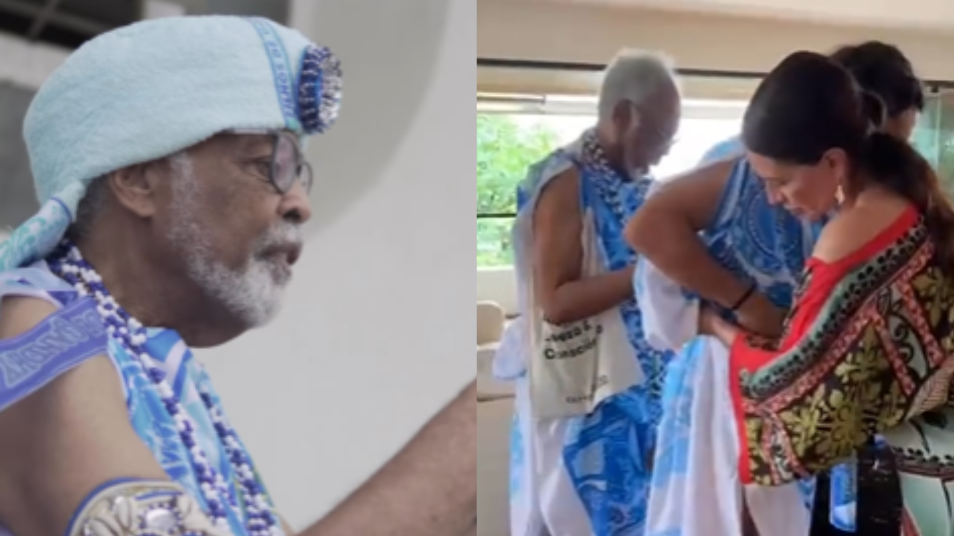 Gilberto Gil leva jogador argentino para bloco tradicional da Bahia: ”Atendeu aos chamados dos Orixás”