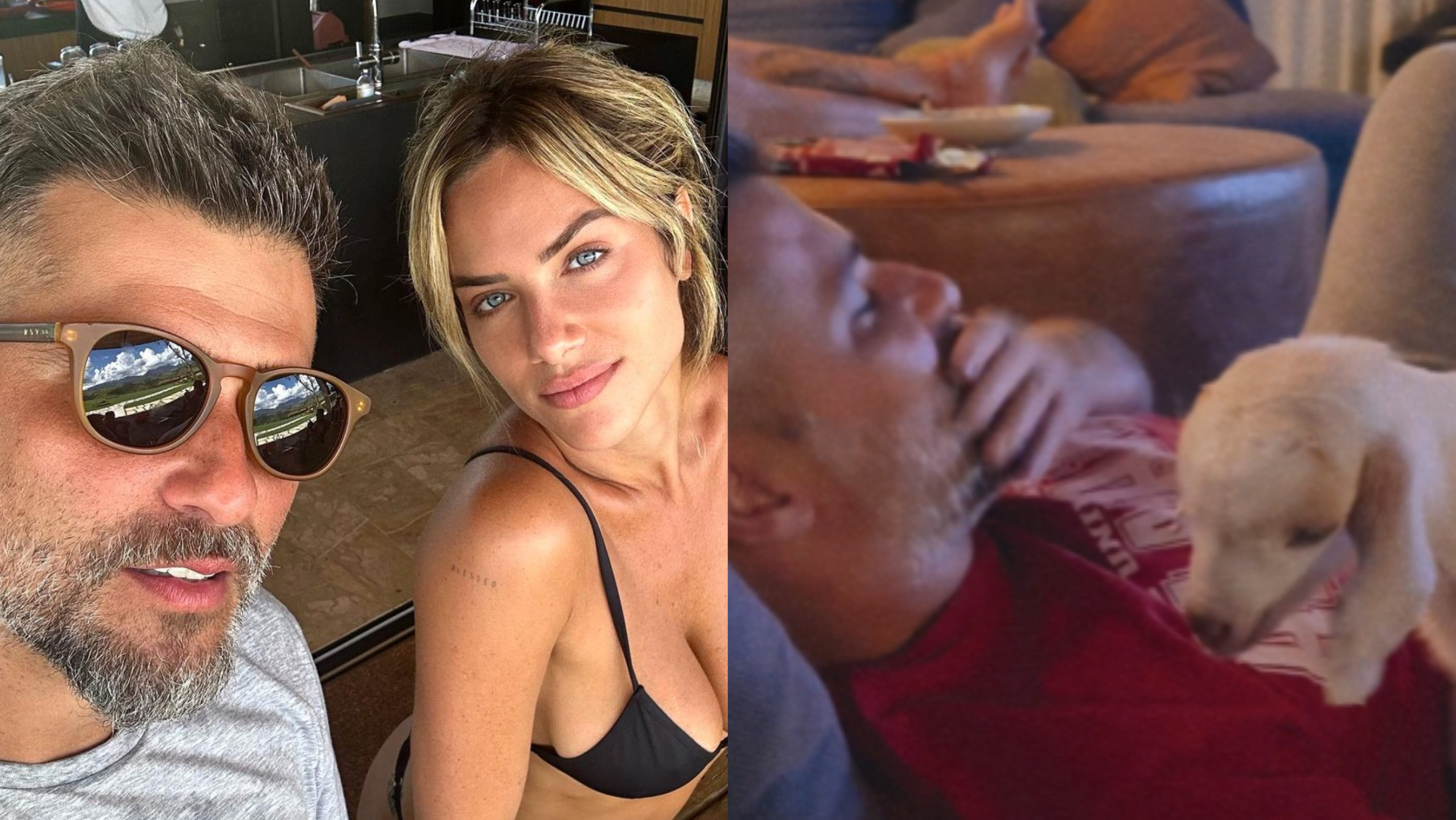 Gio Ewbank flagra Bruno Gagliasso em momento fofo com cabrito: ”Não é capim”